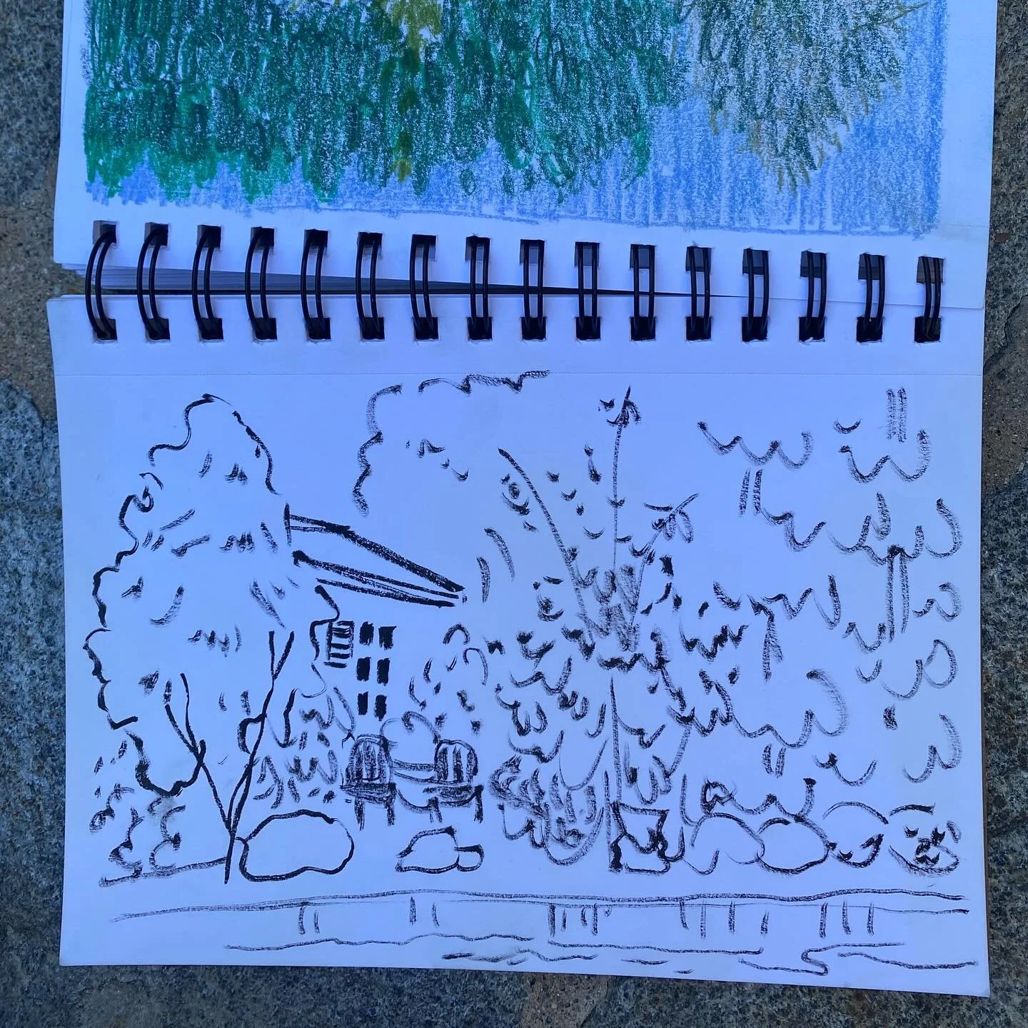 5 minutes at the pool before my pen dried up 💙🦋