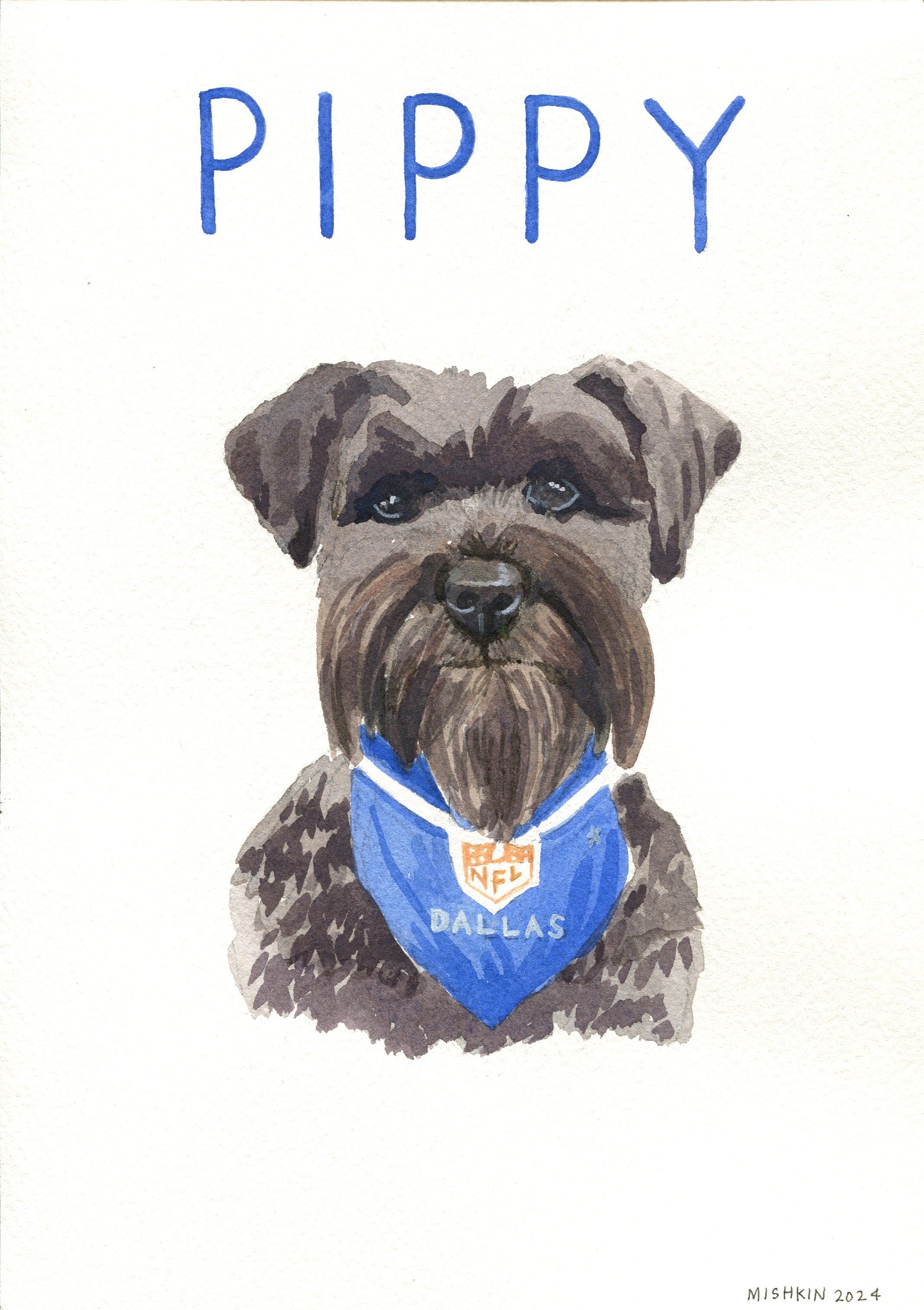 Commissioned watercolor