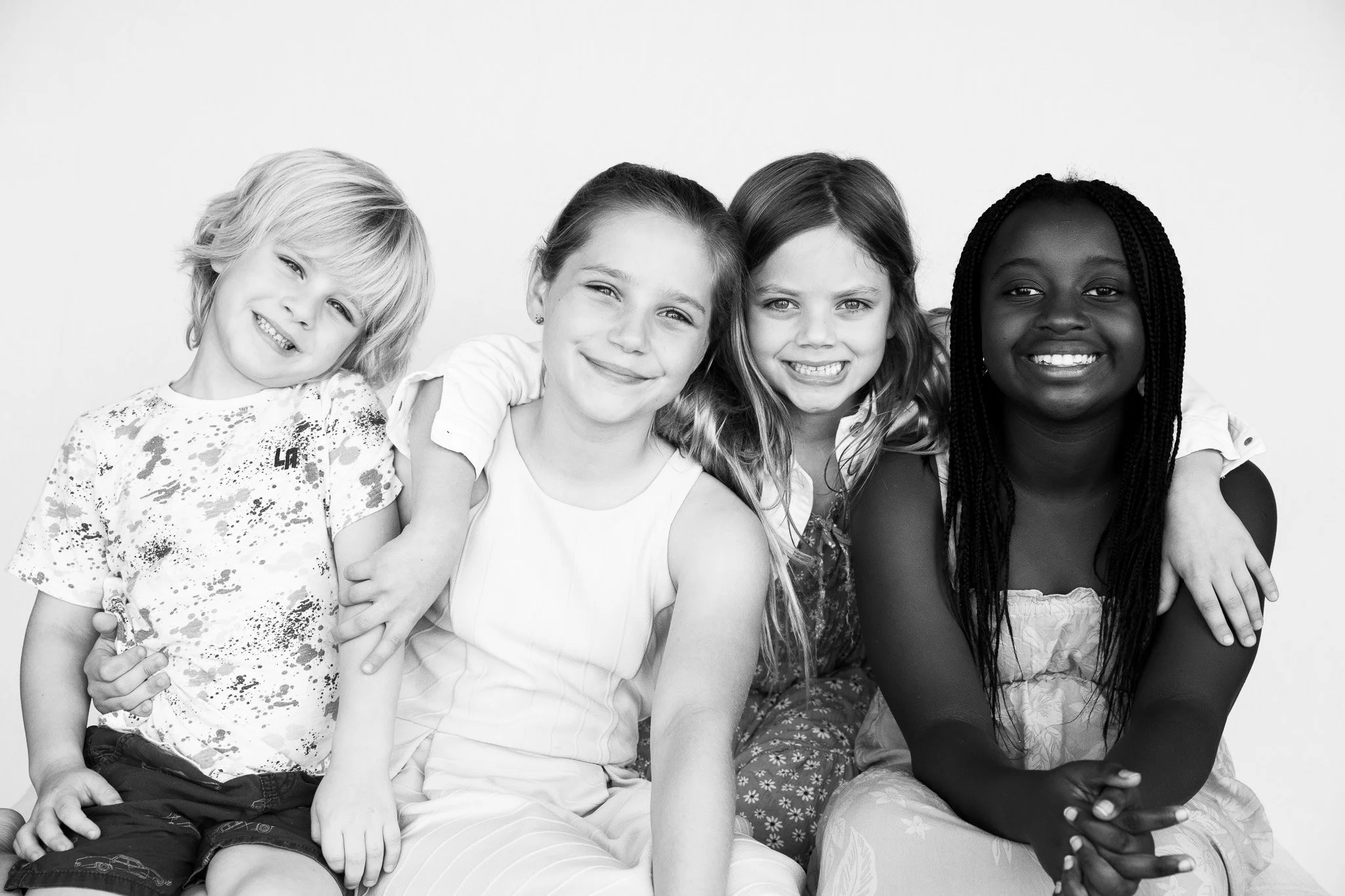 Snuggle Pix Photography | siblings pose together for a portrait at home in Noosa | Noosa | Brisbane | Sunshine Coast.jpg