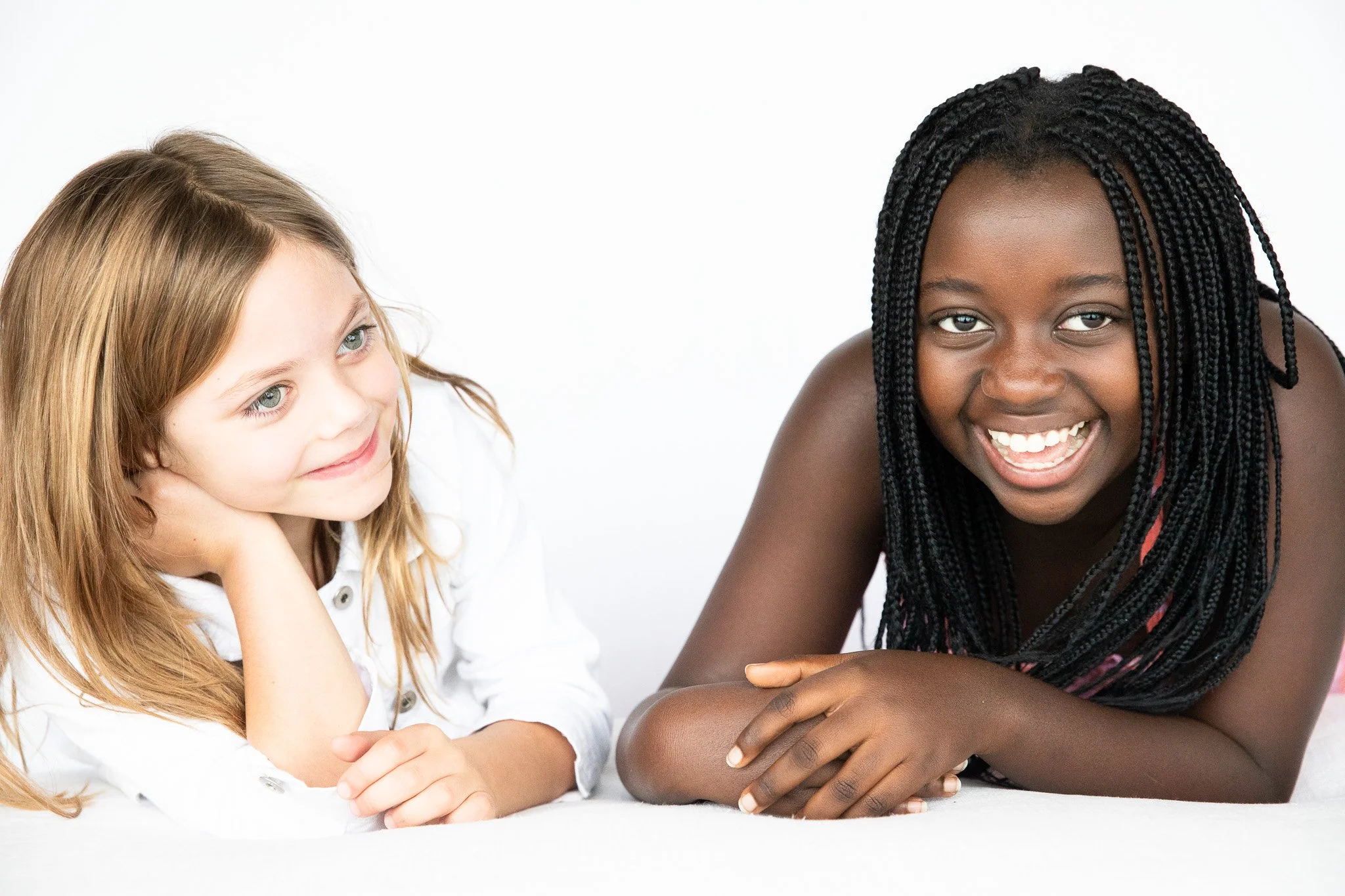 Snuggle Pix Photography | two happy kids laugh while being potographed at home | Noosa | Brisbane | Sunshine Coast.jpg