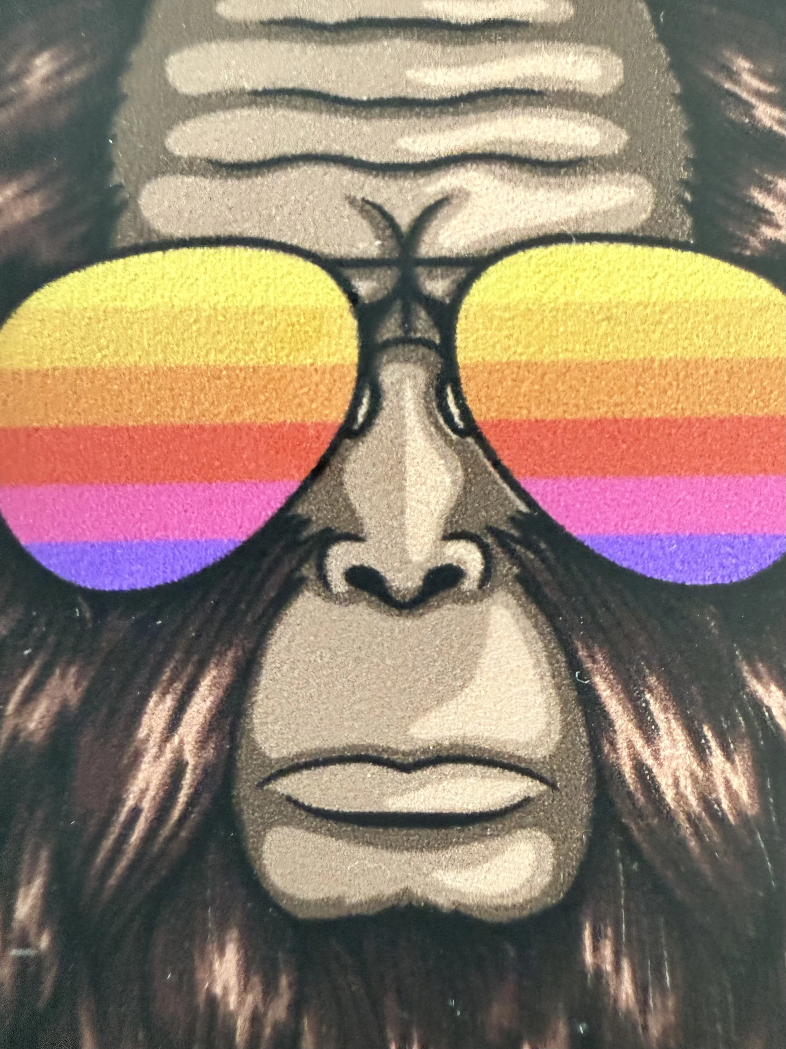 retro bigfoot sticker