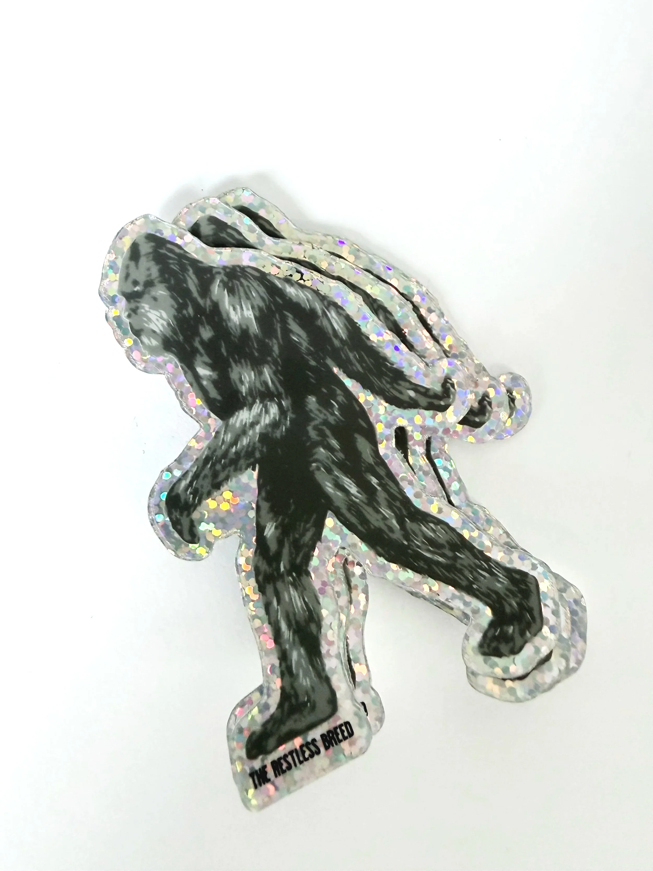 holographic bigfoot sticker