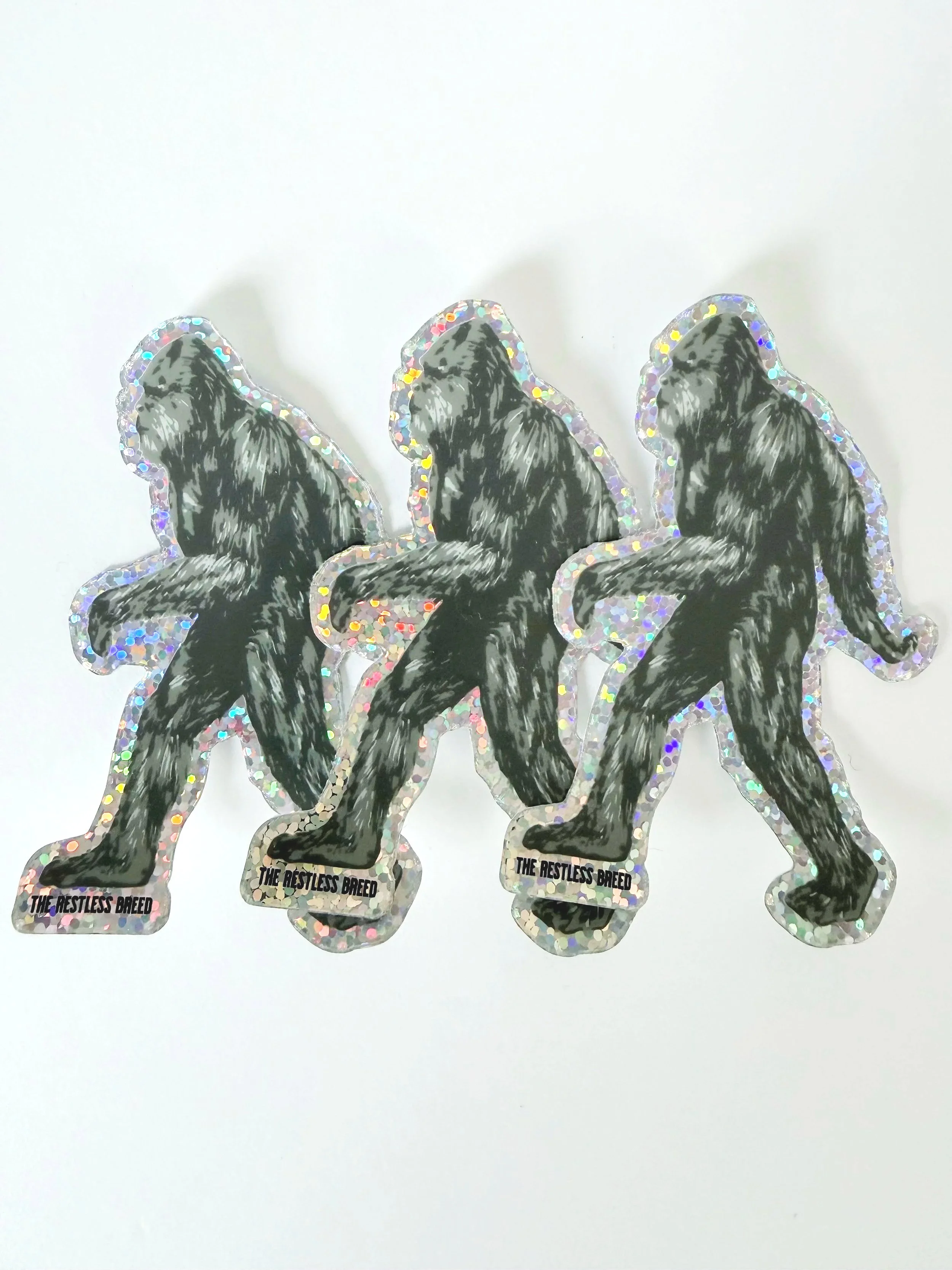 holographic bigfoot sticker