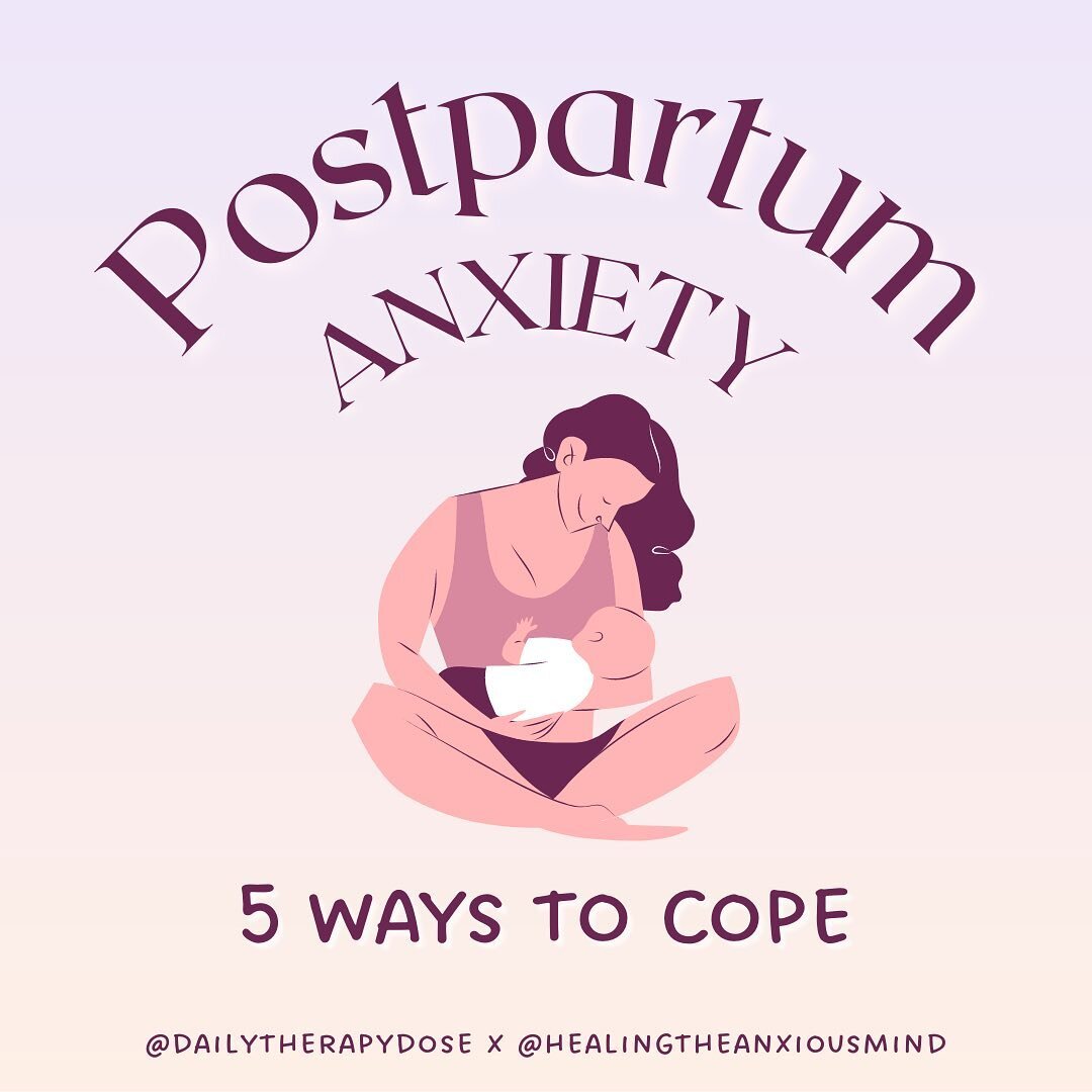 ✨ Coping with Postpartum Anxiety✨
In honor of Women&rsquo;s health week (and to honor all pregnant people everywhere) we (Ilana from @dailytherapydose and Carly from @healingtheanxiousmind) wanted to share some coping strategies for those struggling 