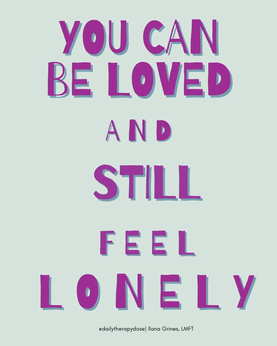 You can be surrounded and still unmet.
Loved by your people, really loved, and still aching for a closeness you can't name.
You feel guilty for it. Like wanting more means you don't appreciate what you have.
What I tell my clients: being loved and be