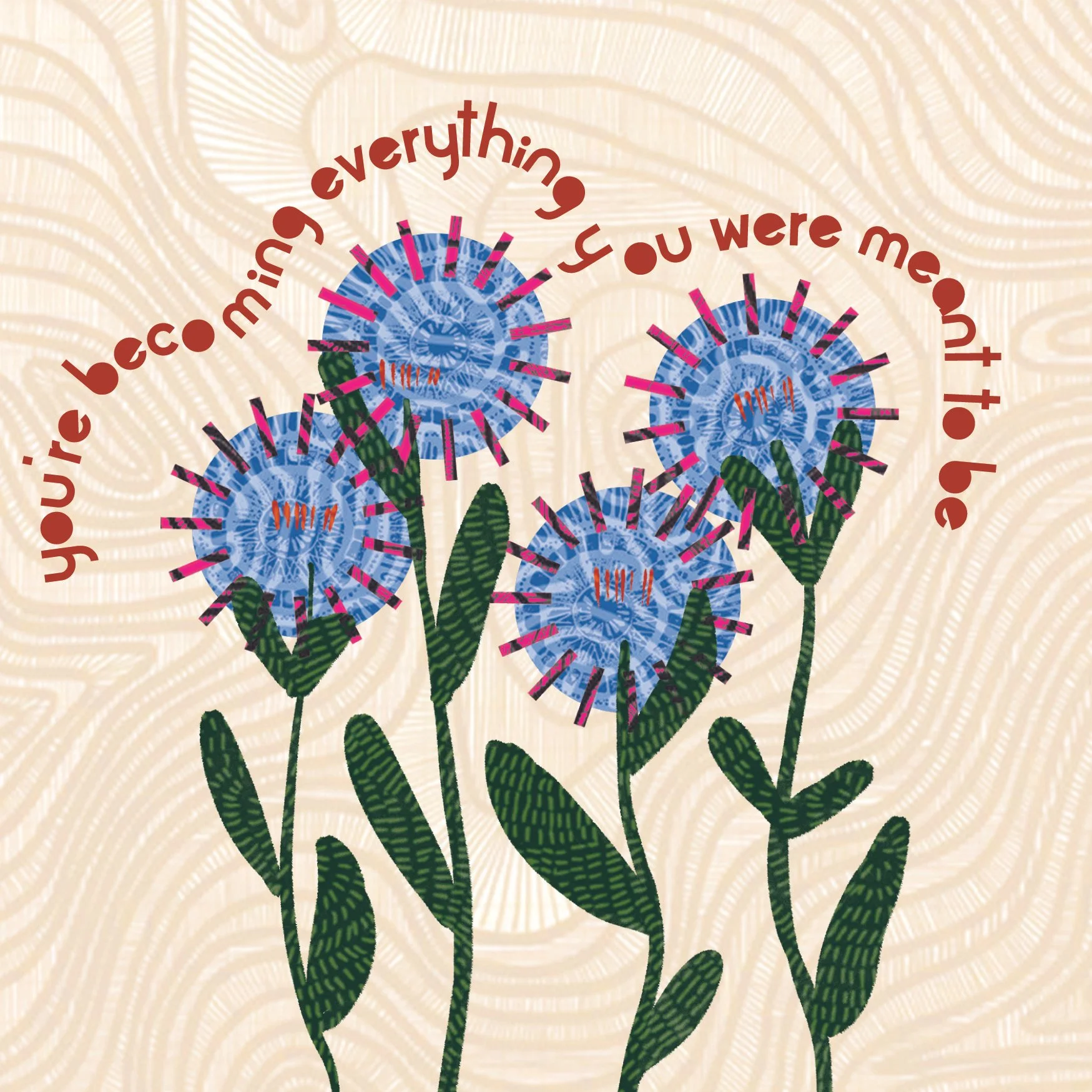 Flowers  - Greeting Card