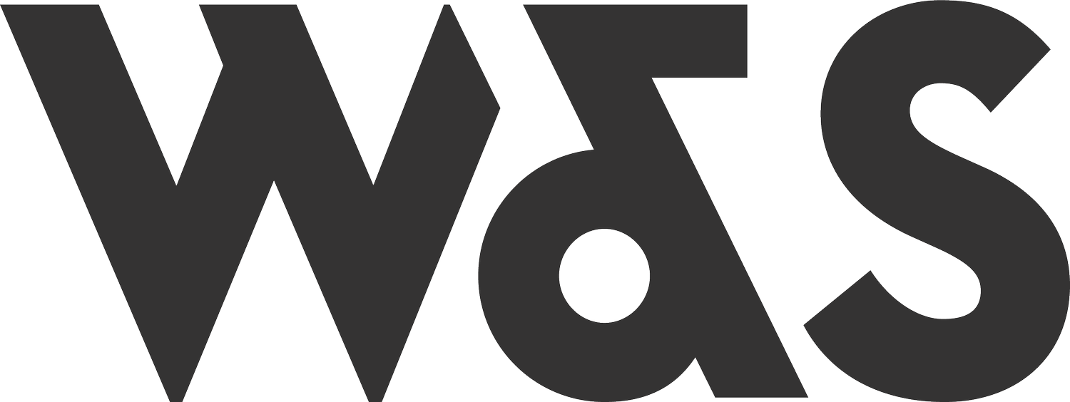 Stylized black and gray logo with the text "W&S" in bold, uppercase letters