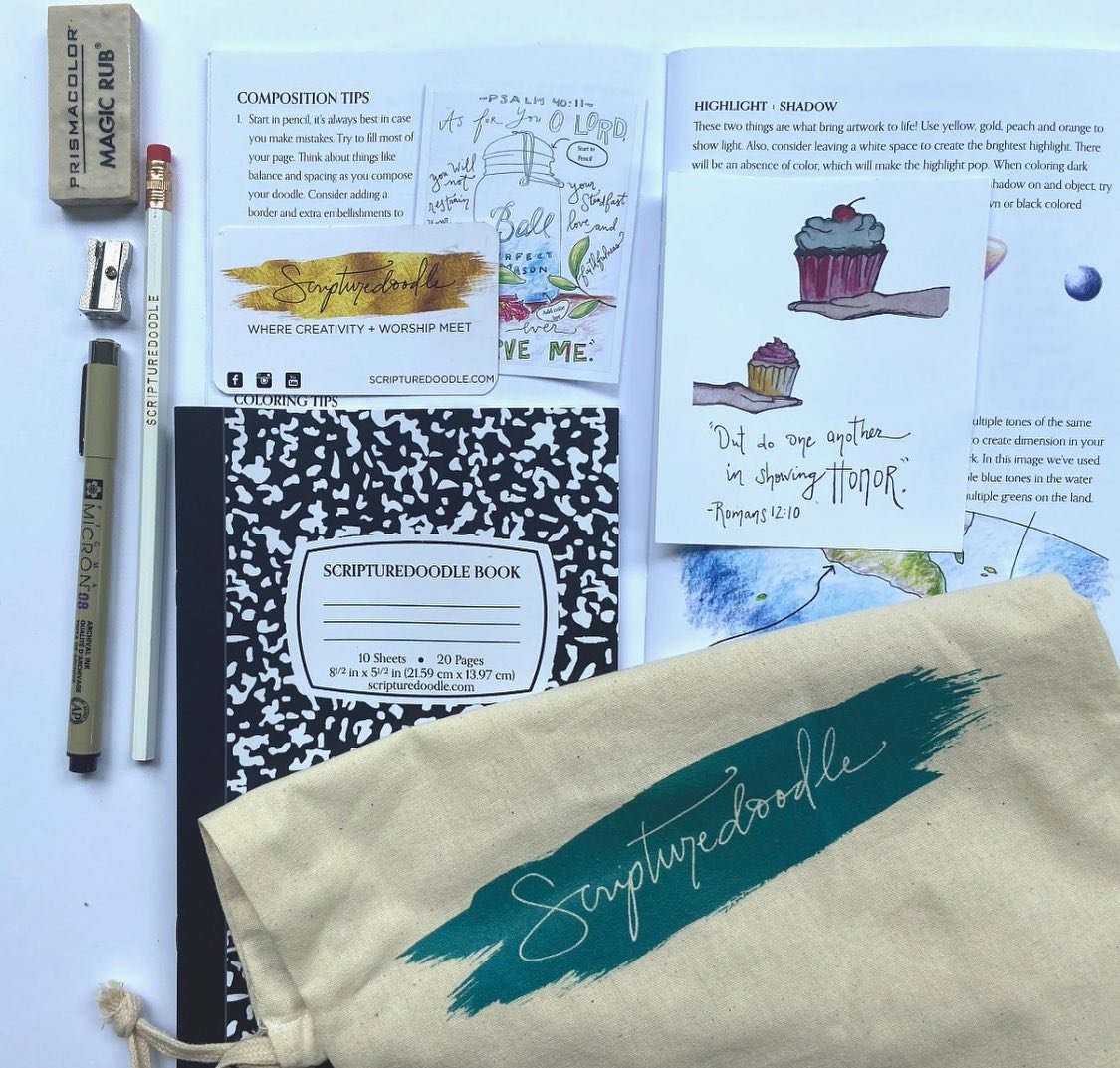 Our workshops are now available in digital format! 

Dive into the world of Scripturedoodle with our fun and beginner-friendly workshop. Learn the basics and unleash your creativity from the comfort of your own home!

Your purchase includes all digit