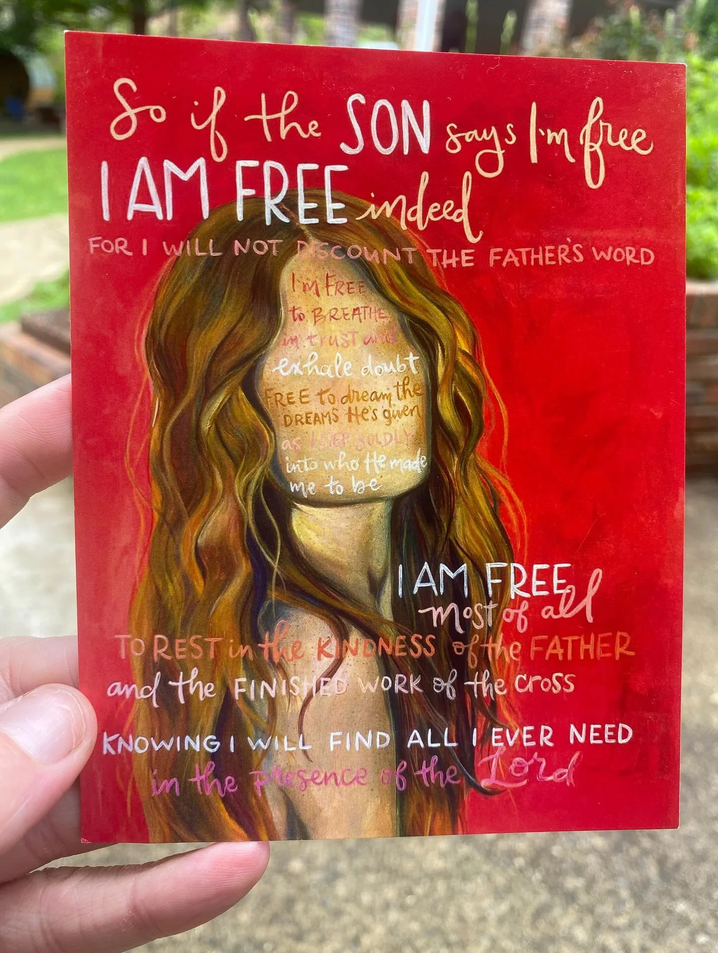 This FRIDAY we will release all of our affirmation card portraits in ART PRINTS! This means she can hang on your wall as a big visual reminder of who you are in Christ. 

We have wanted to release this series, which we&rsquo;re calling the &ldquo;Aff