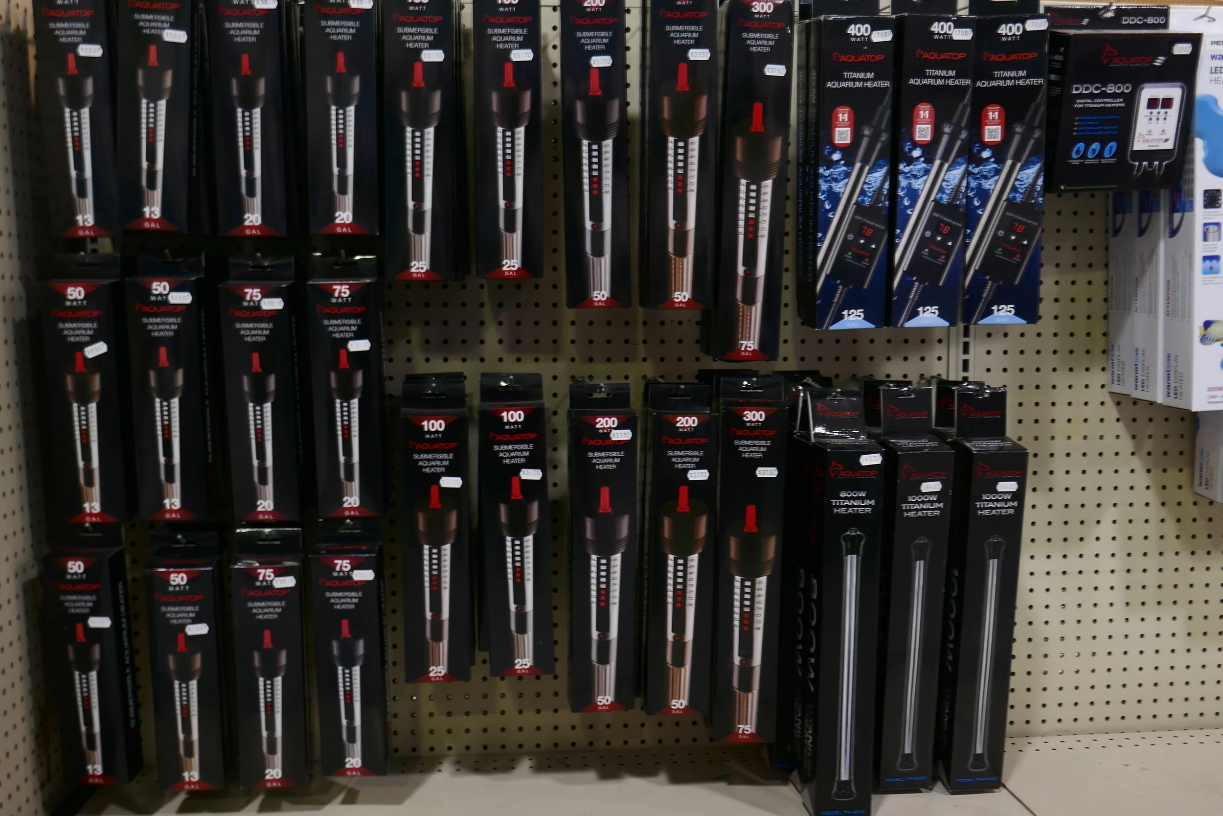 Aqua - Top Heaters & Thermometers. 