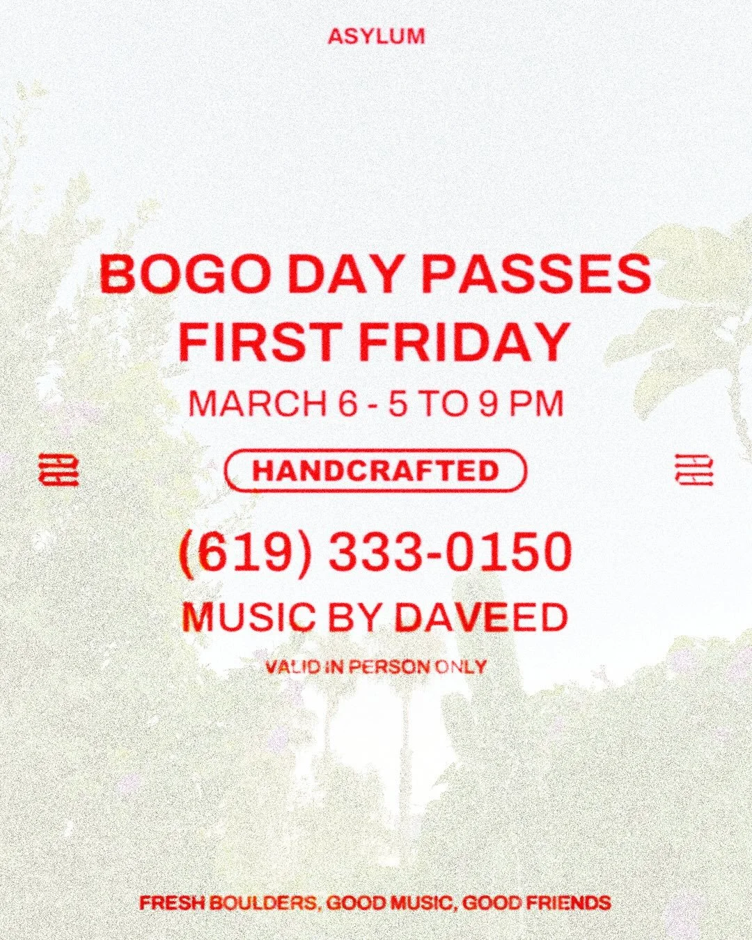 It&rsquo;s the favorite part of the month already! Come by this Friday for an evening of fresh boulders and good music to unwind from the week. BOGO Day Passes from 5-9 pm. + Bring your 2026 Bingo Card and receive an extra entry from this event. Prom
