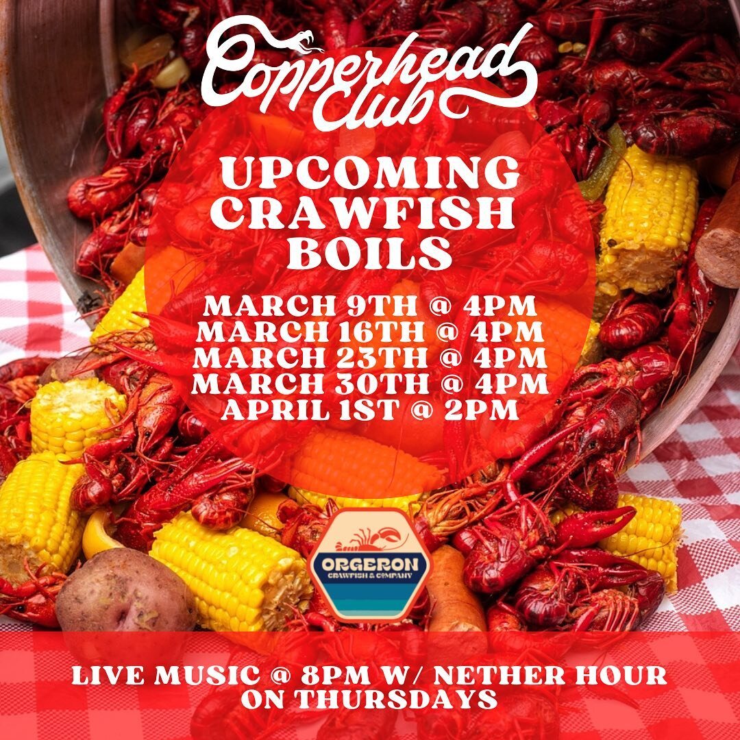 Y&rsquo;all been lovin these @orgeroncrawfish so much that we gotta add more dates! 🦞🦞🦞