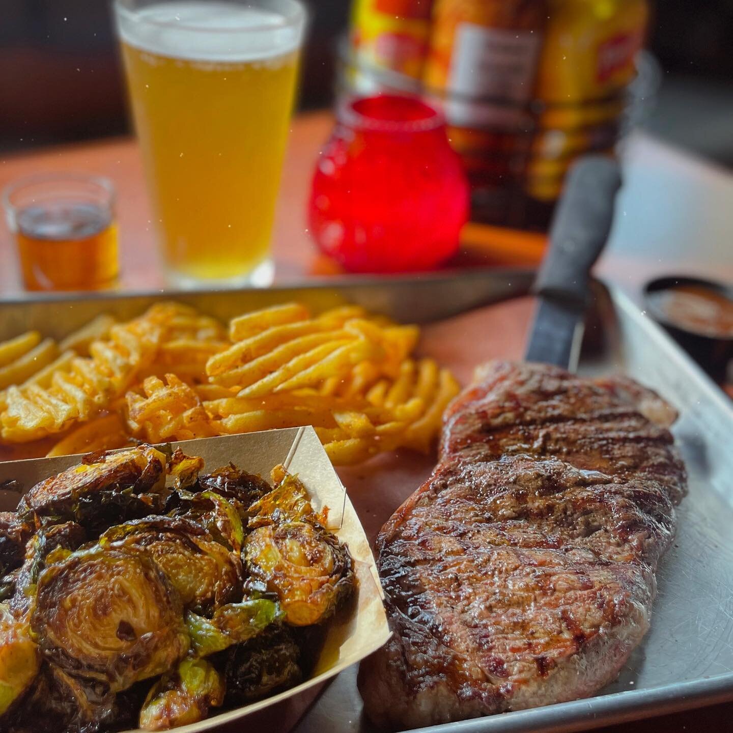 $20 steaks served every Tuesday night from 6-12. 🍺🥩