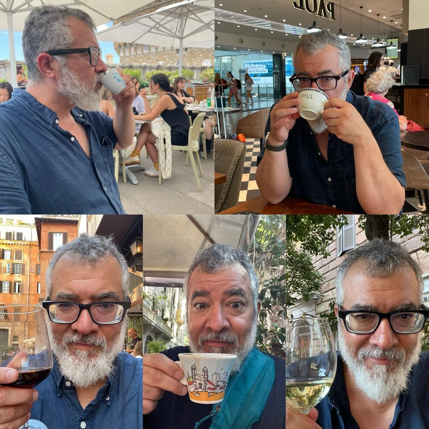 When in Rome&hellip; wine and cappuccino/espresso edition.