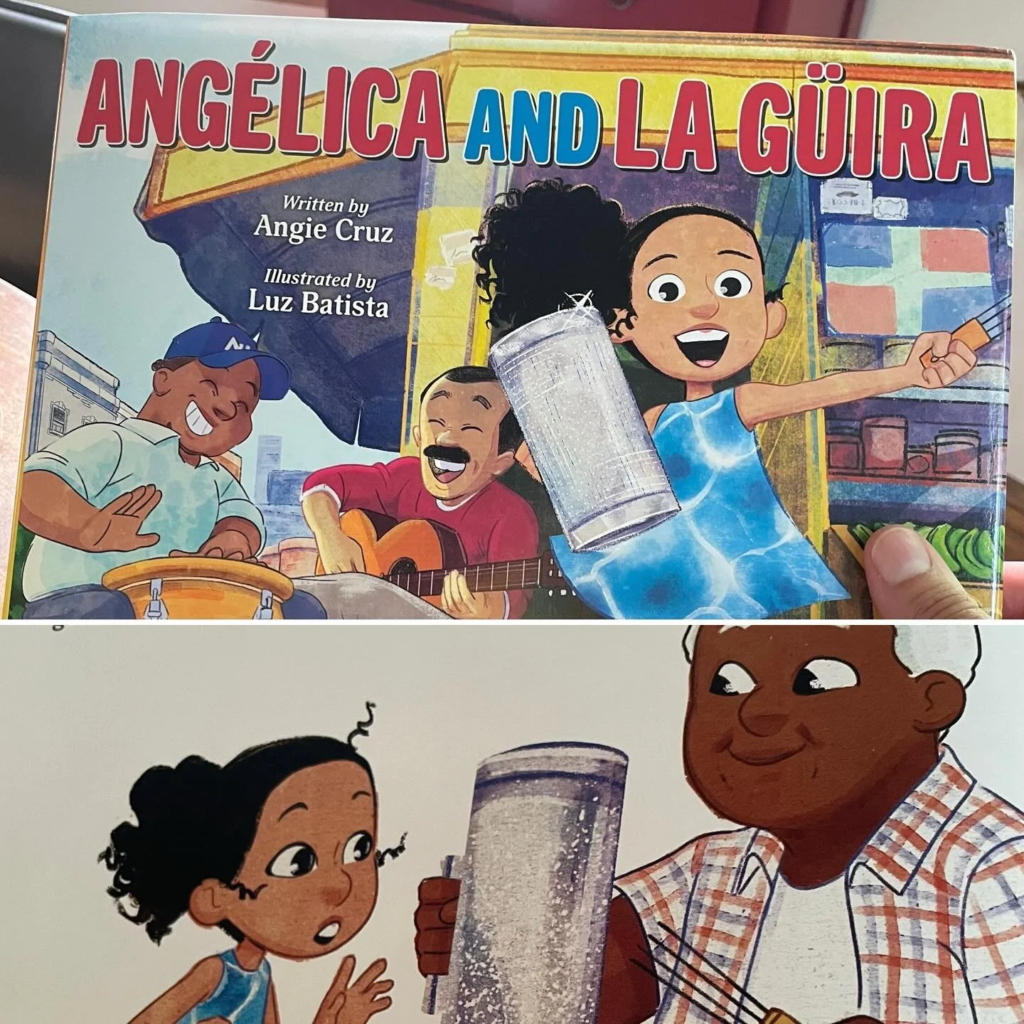 Just read the picture book Angelica and La G&uuml;ira by @writercruz and Art by @johnnyoctopus a lovely story about an instrument and its connection to family and reading it feels like listening to the beat of a song