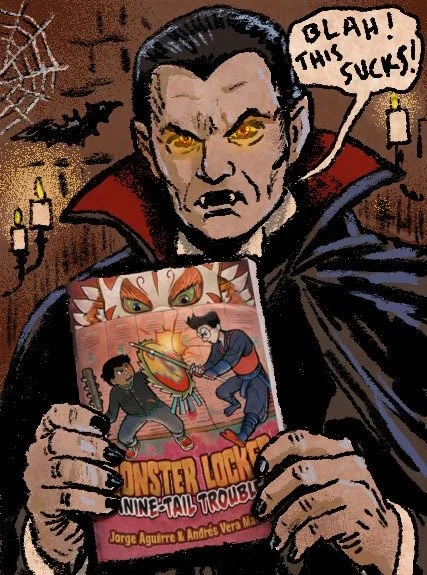 Vampires HATE our books!  Why? &lsquo;Cause in MONSTER LOCKER, monsters get bashed! Want to make a vampire&rsquo;s blood boil? Read...
Book 1: AZTEC ATTACK - Out Now!
Book 2: NINE-TAIL TROUBLE - April '26!