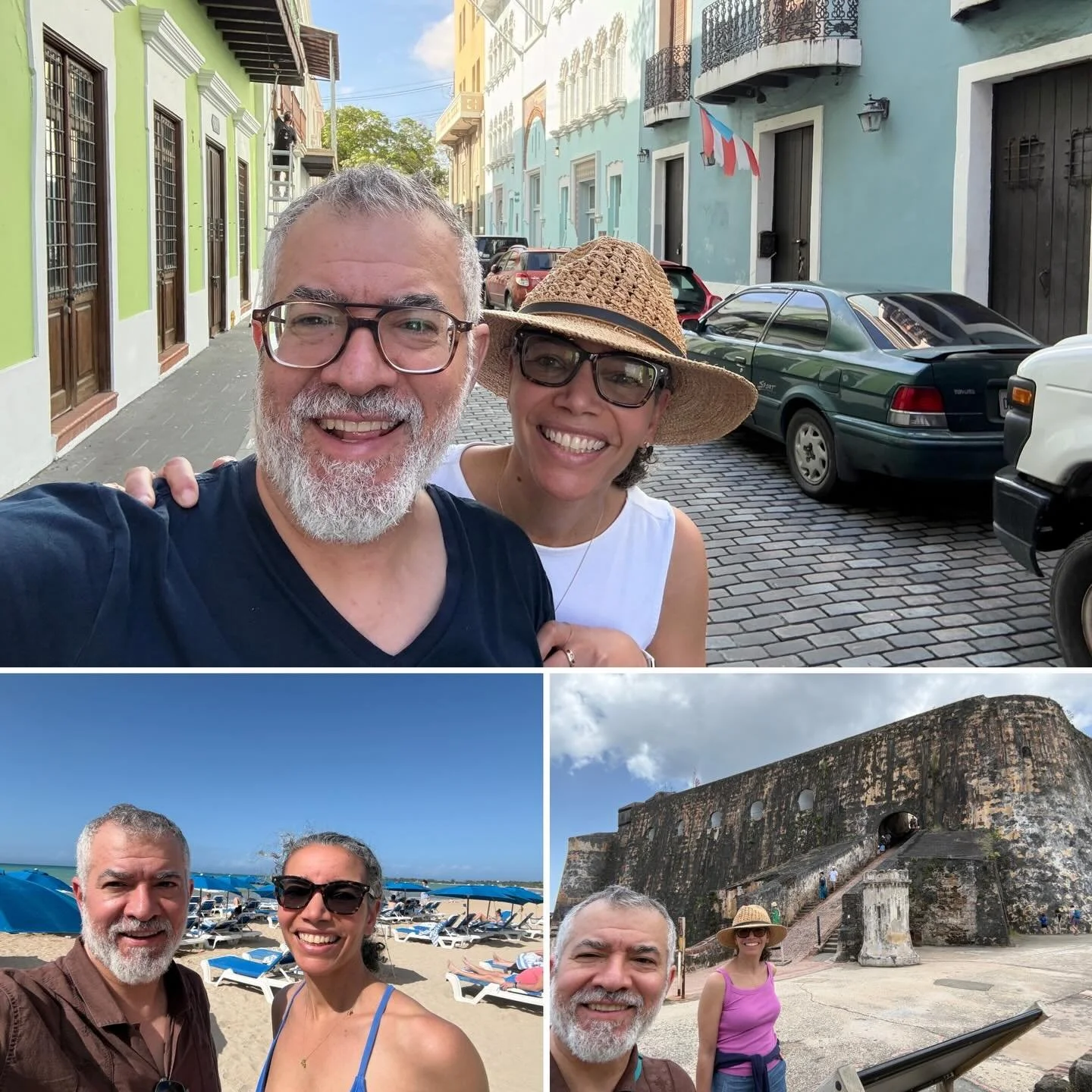 Disfrutando a PR.  Viejo San Juan. Beach.  Comida y compa&ntilde;ia rica.