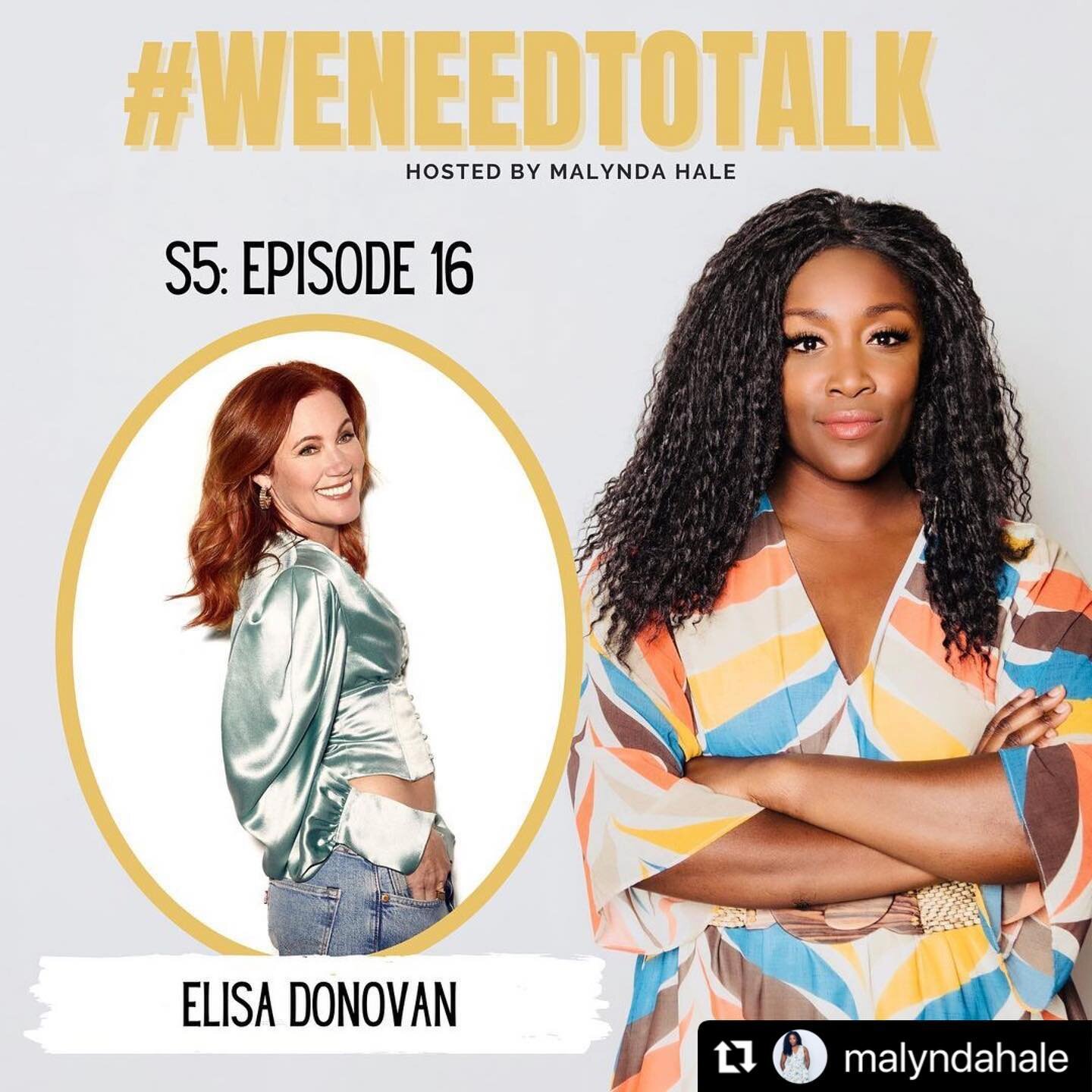 I loved this &mdash; and @malyndahale ❤️&mdash; so very much! Thank you for the thought provoking conversation. You&rsquo;re a ⭐️ ✨🥰 Listen @weneedtotalkthepodcast #Repost @malyndahale with @make_repost
・・・
Had such an incredible conversation with t