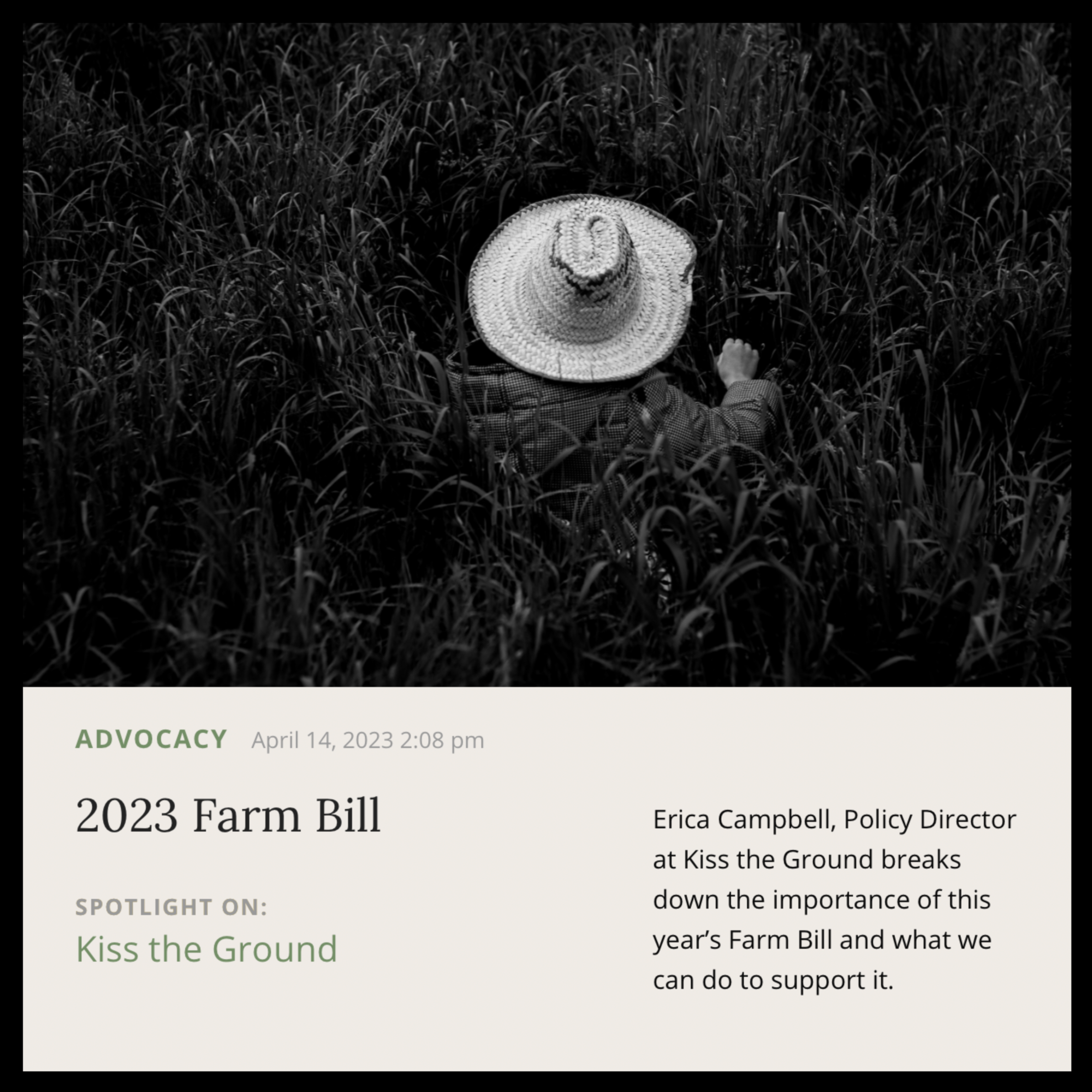 Musings | April 2023 | Kiss the Ground