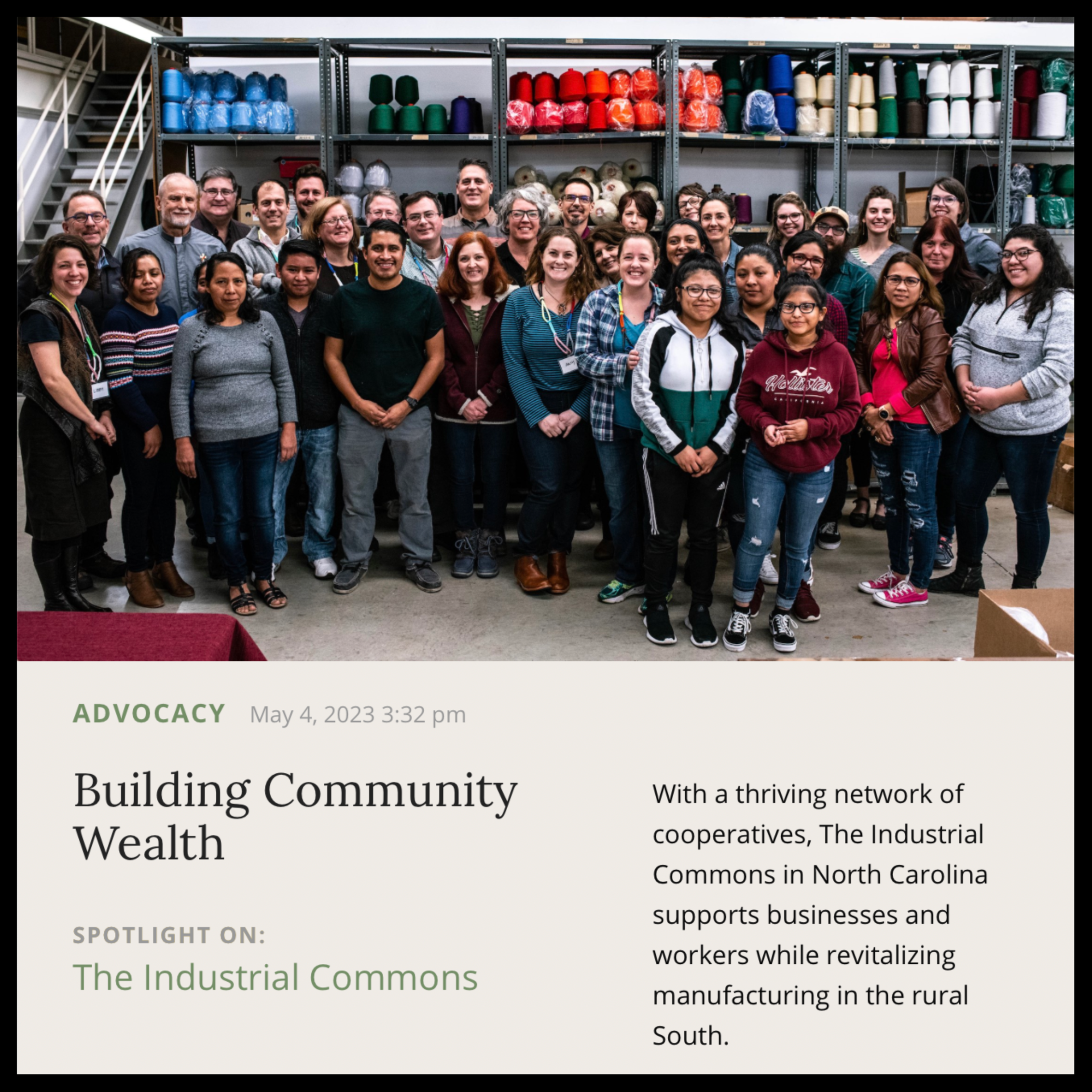 Musings | May 2023 | Industrial Commons