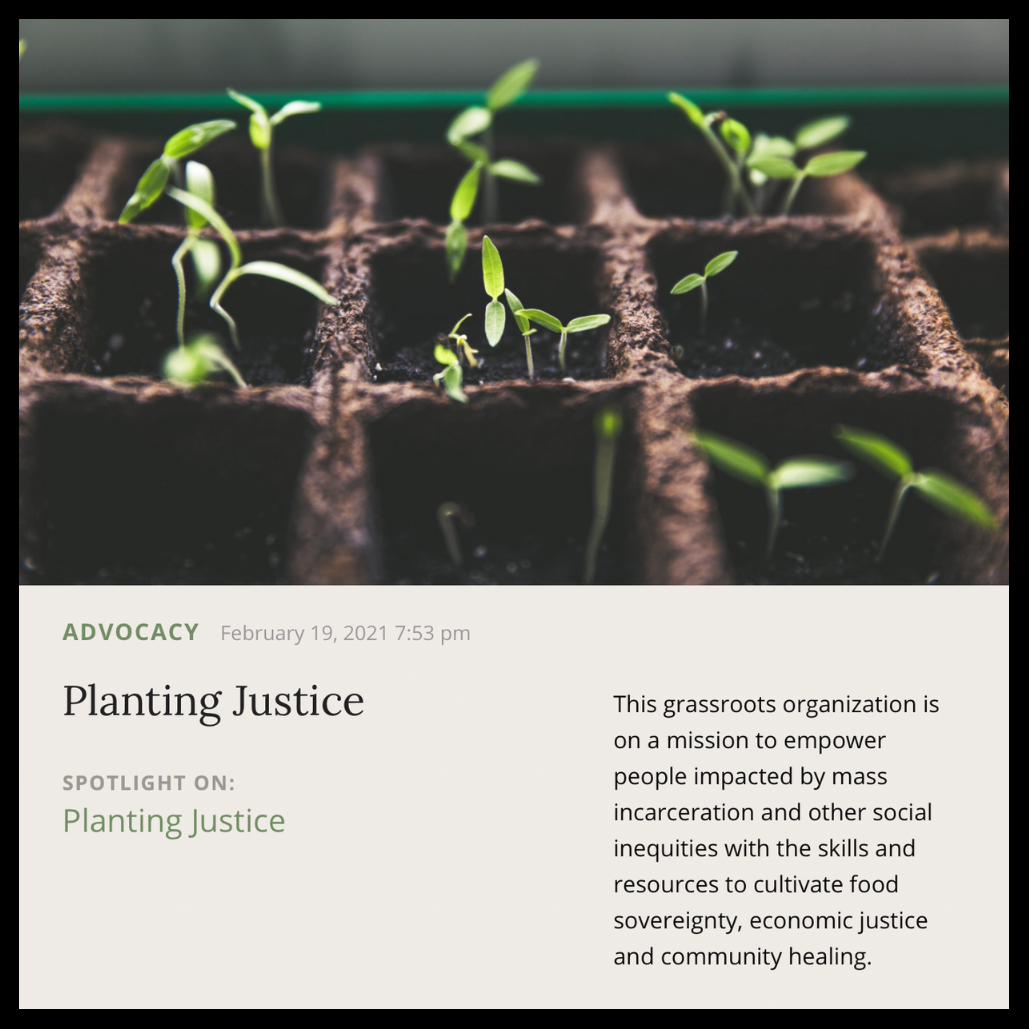 Musings | February 2021 | Planting Justice