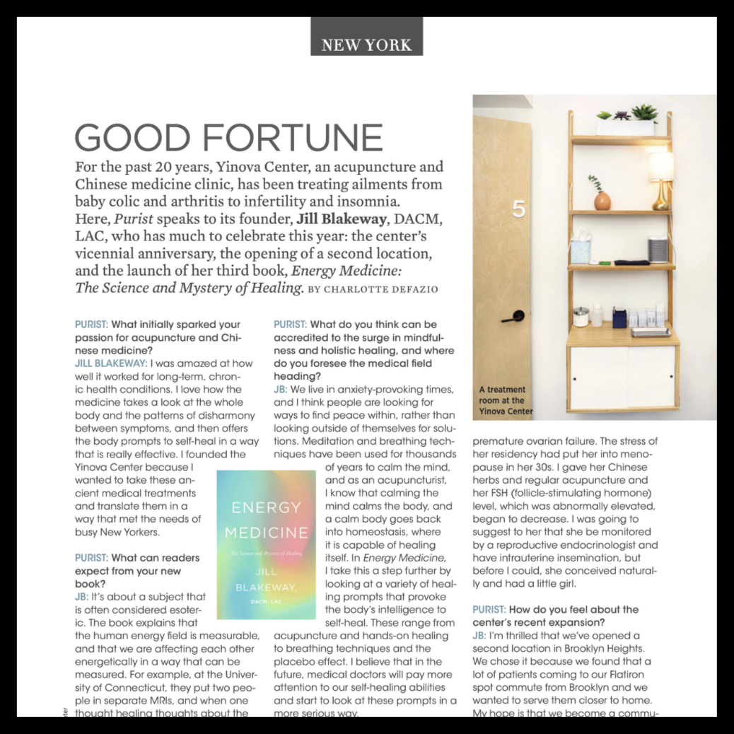 Purist | Spring 2019 | Yinova Center