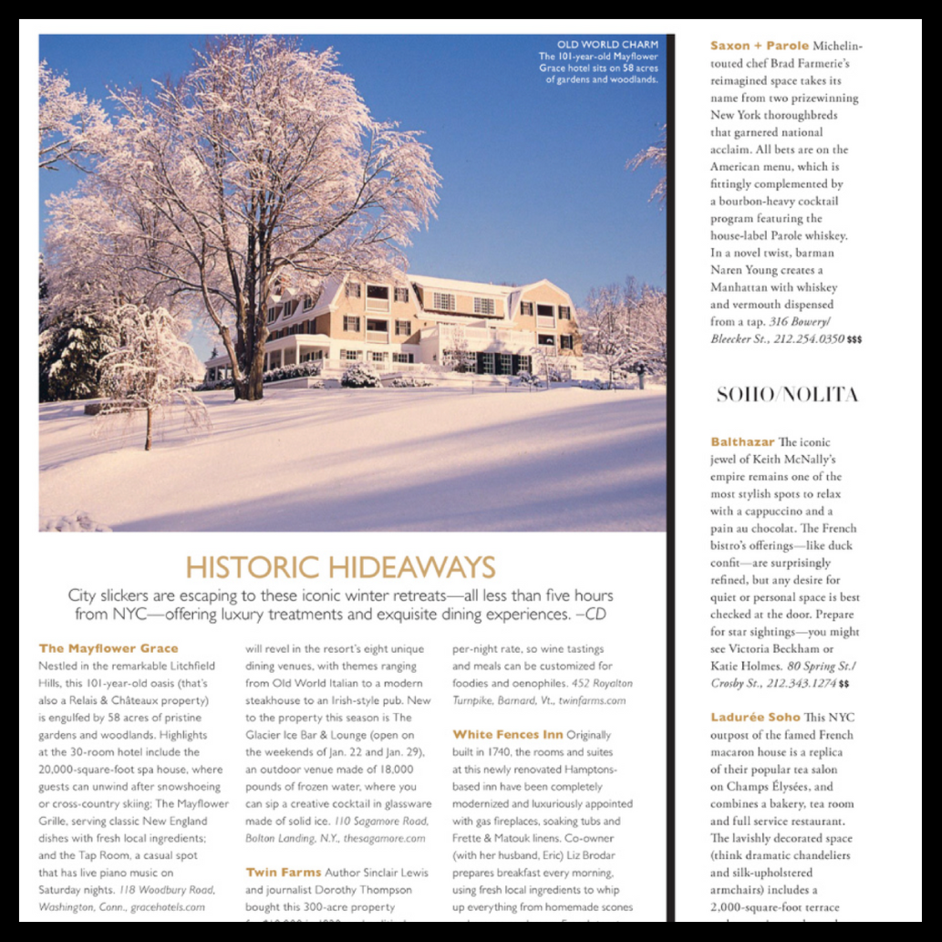 Manhattan Magazine | December 2015 | Historic Hideaways