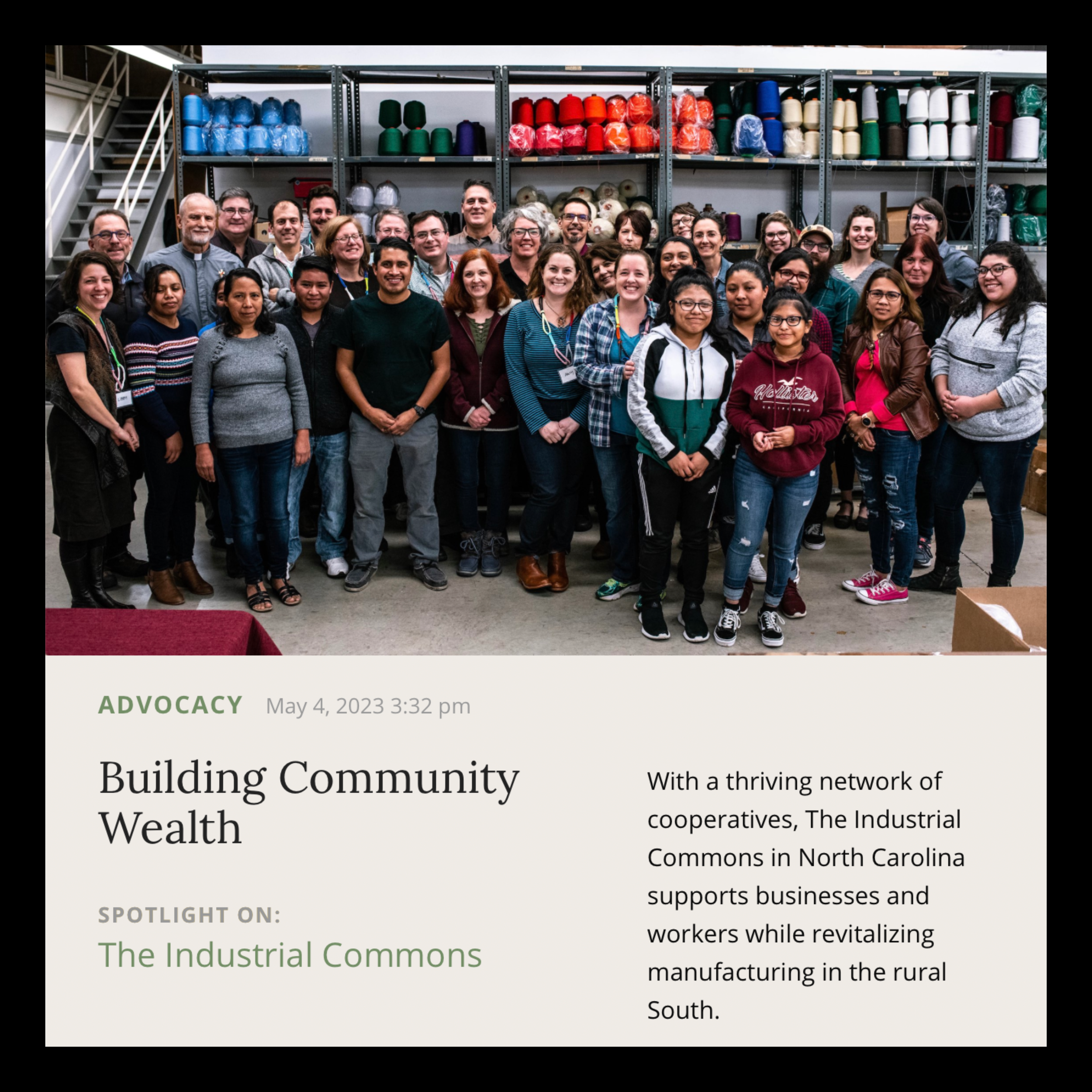 Musings | May 2023 | Industrial Commons