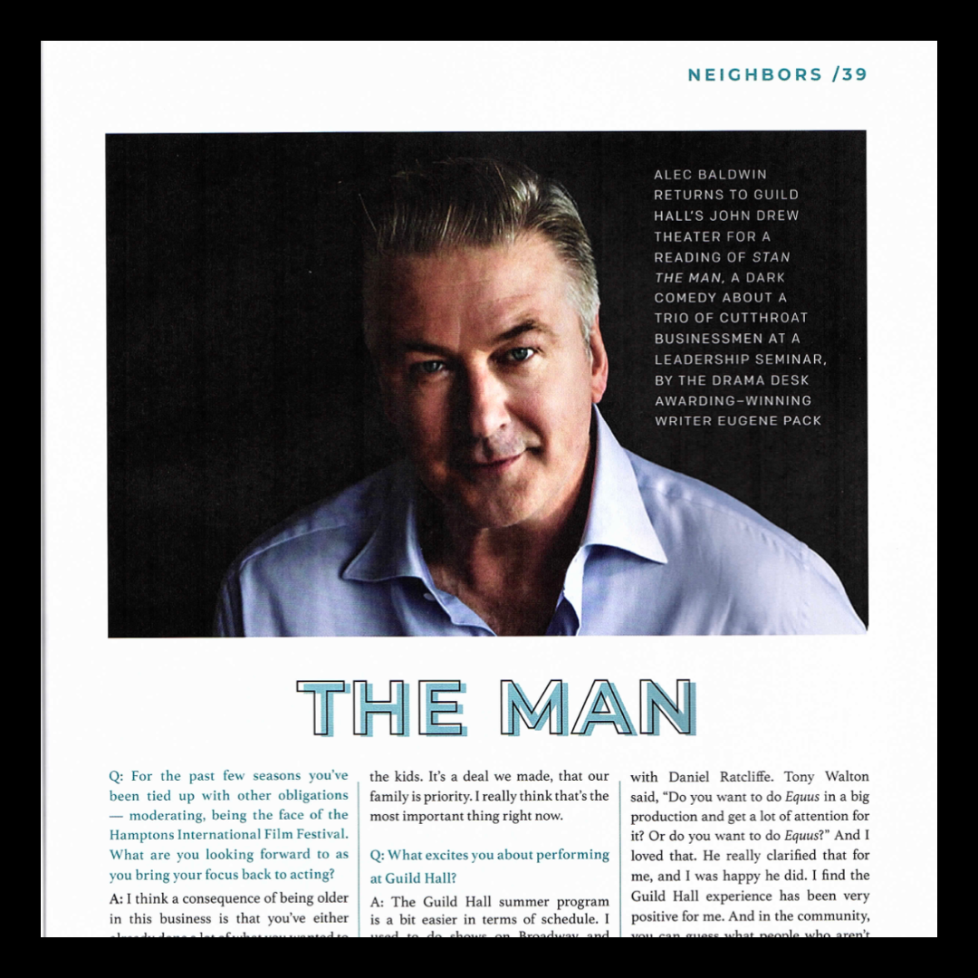 EAST Magazine 2019 | Alec Baldwin