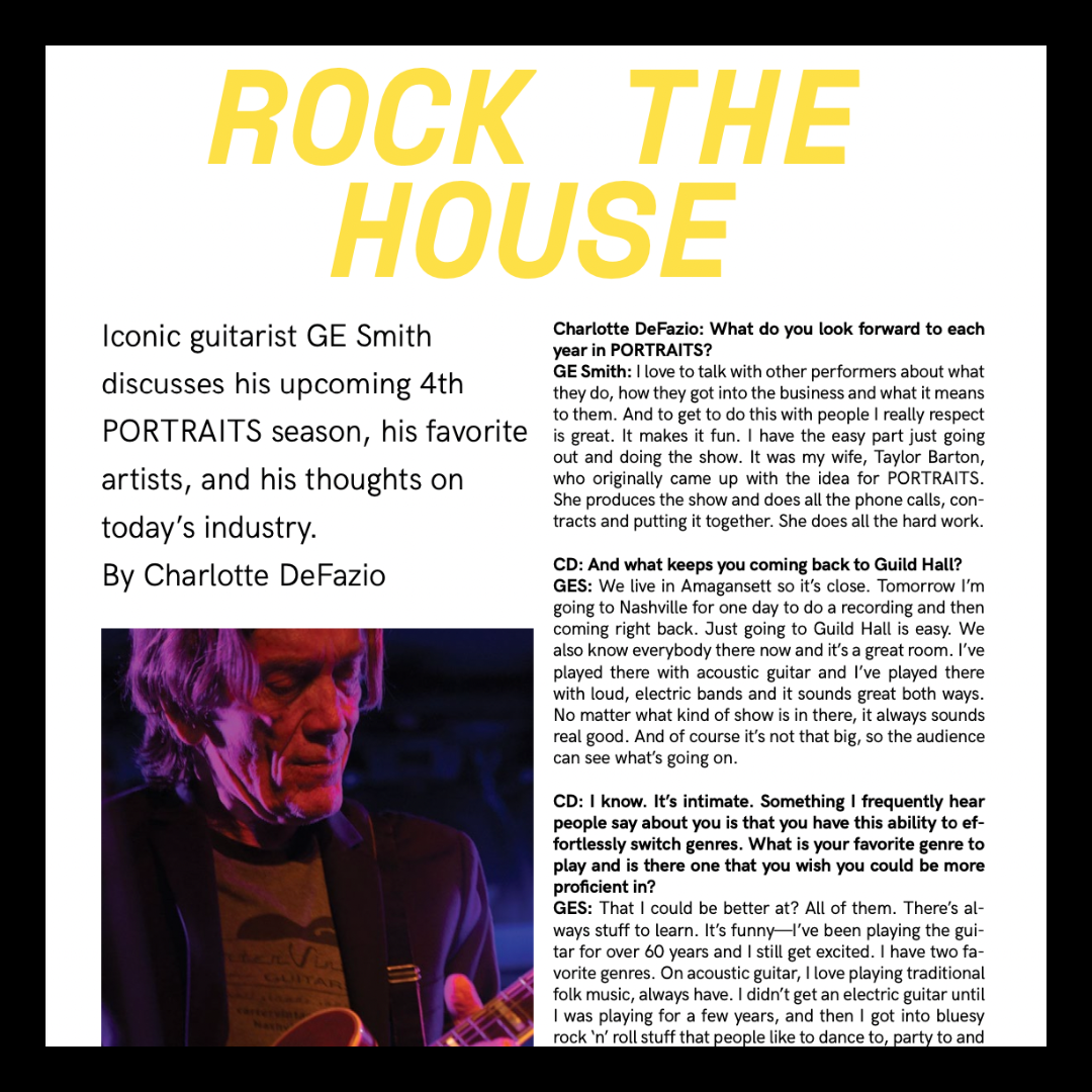 Guild Hall Summer Program 2019 | G.E. Smith