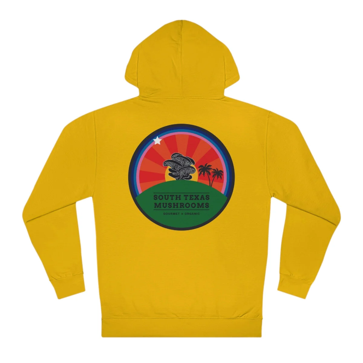 Japanese STM/Logo Black Hoodie — SOUTH TEXAS MUSHROOMS