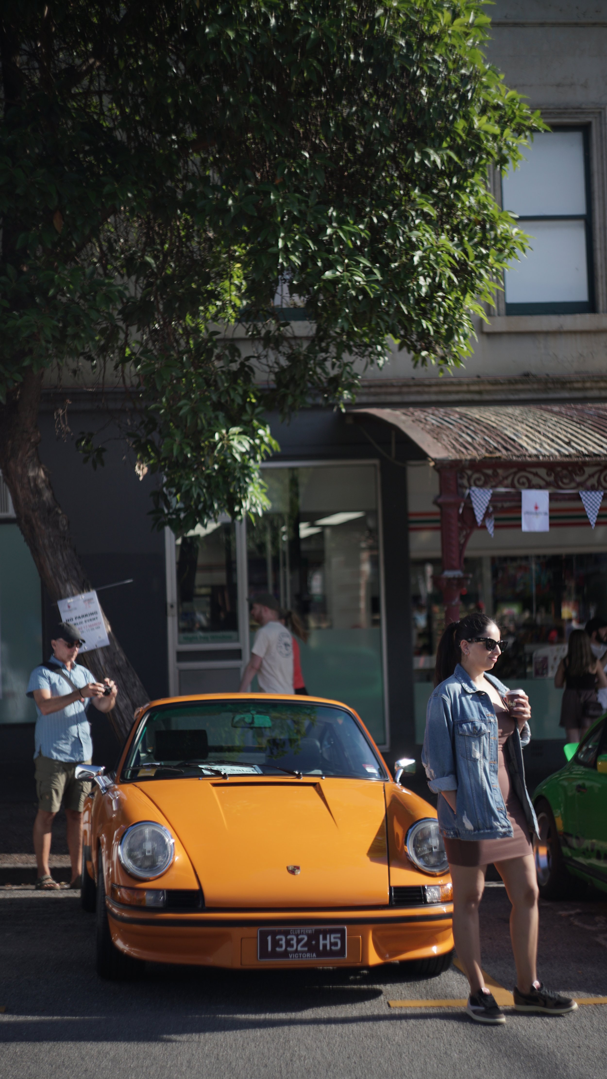 Porsche vintage cars exhibit photoshoot