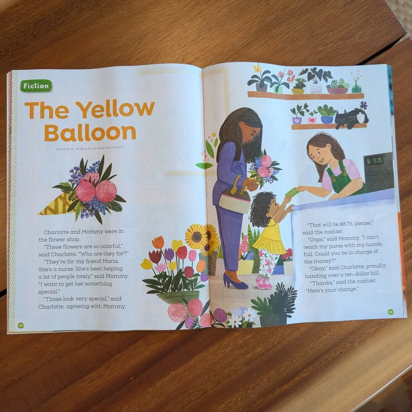 "The Yellow Balloon" hit mailboxes yesterday in High Five by @highlightsforchildren This was one of the first stories I sold, written during the pandemic, inspired by @marjohnson9 and her work in the ICU. Shout-out to all nurses who perseve
