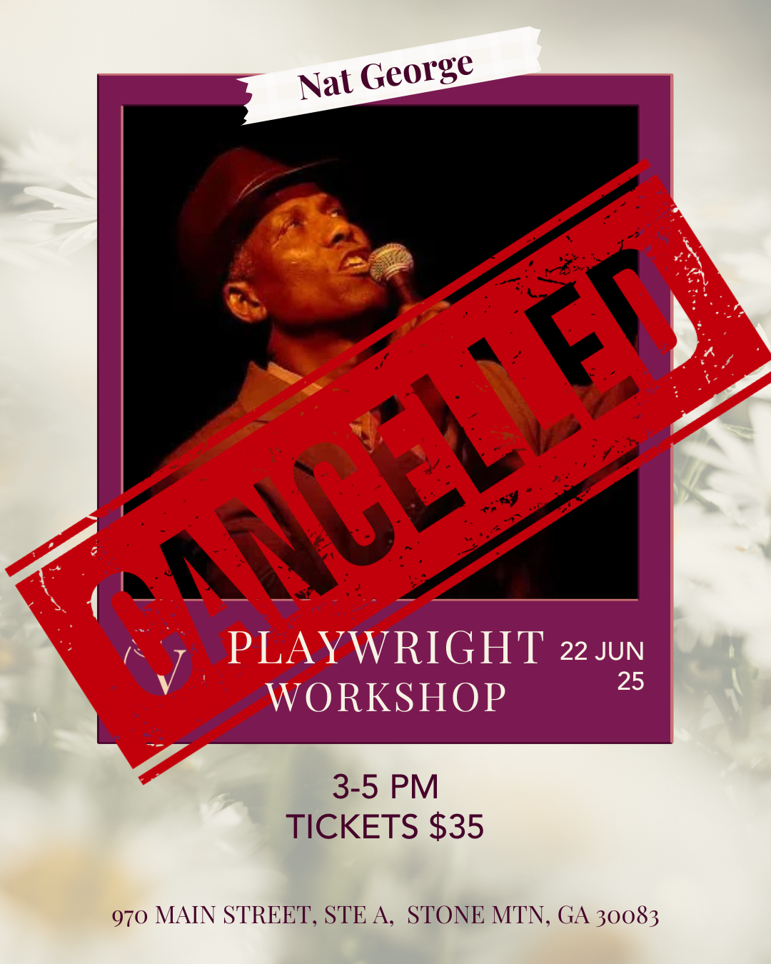 Playwright Workshop with Nat George – Creator of The Sam Cooke Story