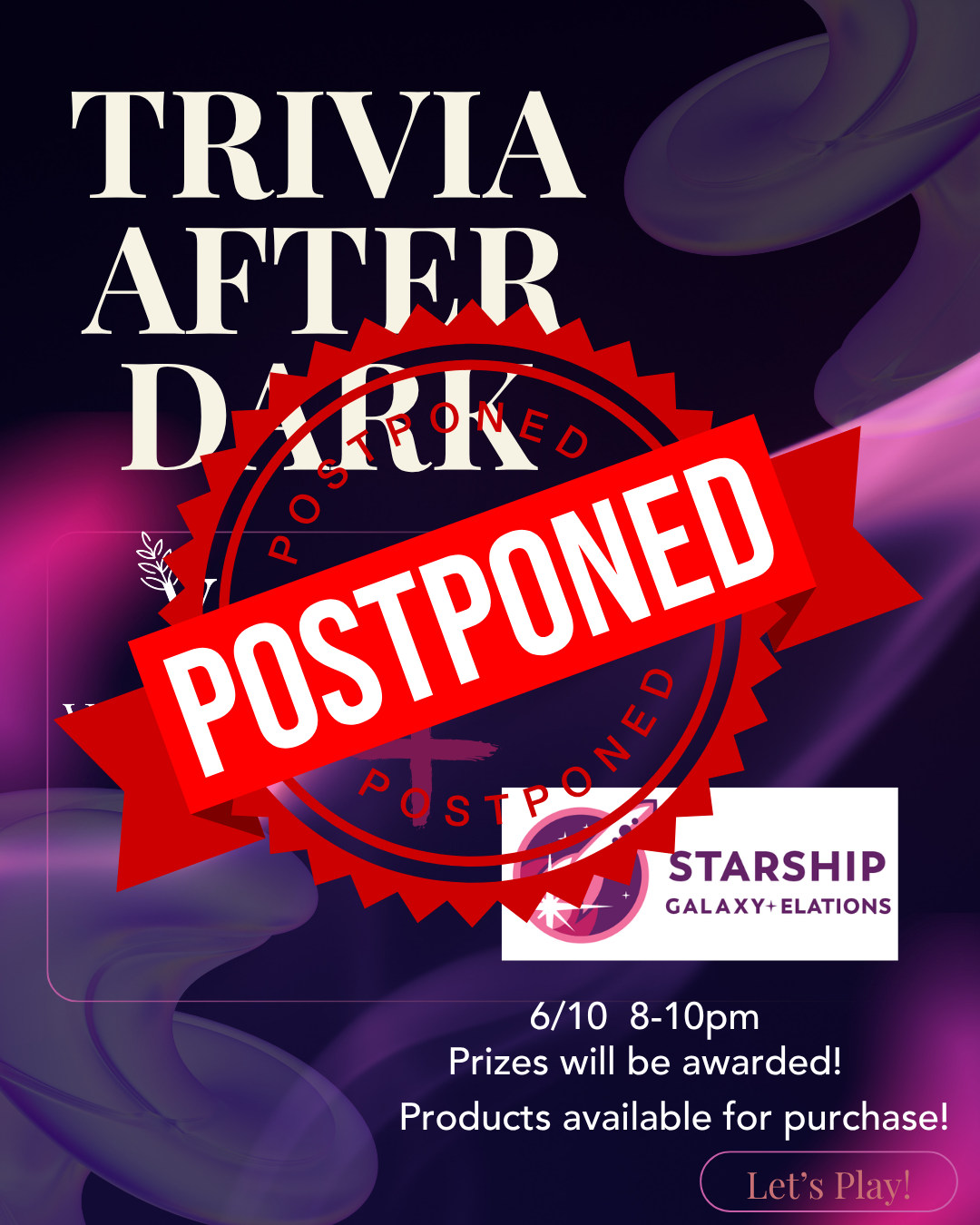 Trivia After Dark-POSTPONED!