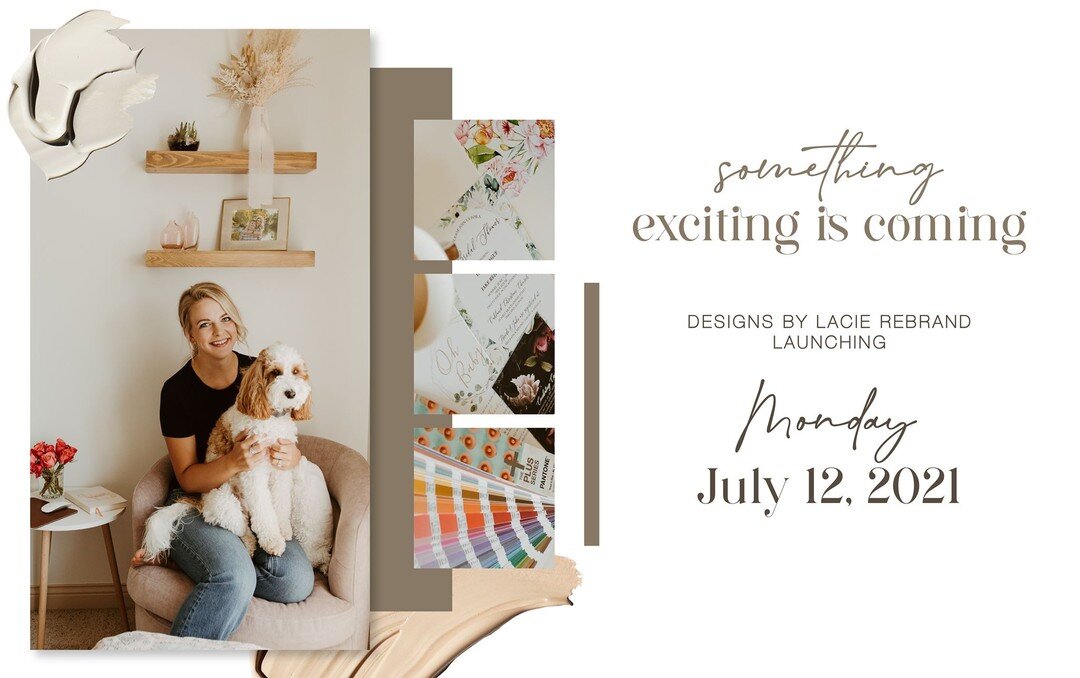 I'm so excited to FINALLY share that Designs by Lacie is getting a rebrand. I can't wait to share it with you this Monday, July 12, 2021. 

Please Like, Share, comment, or tag a friend or business that could use my services. I would really appreciate