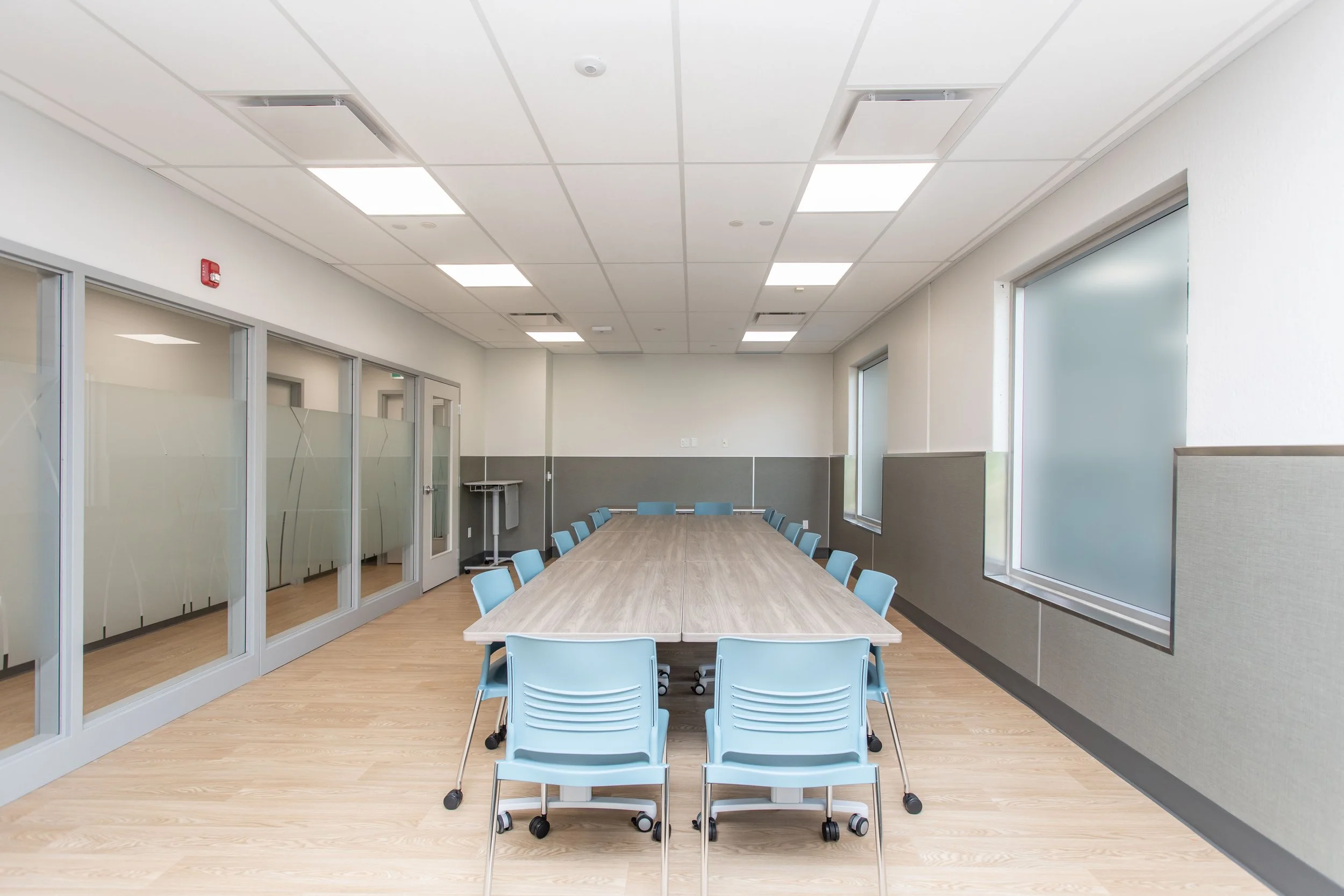 Staff eating area & boardroom.