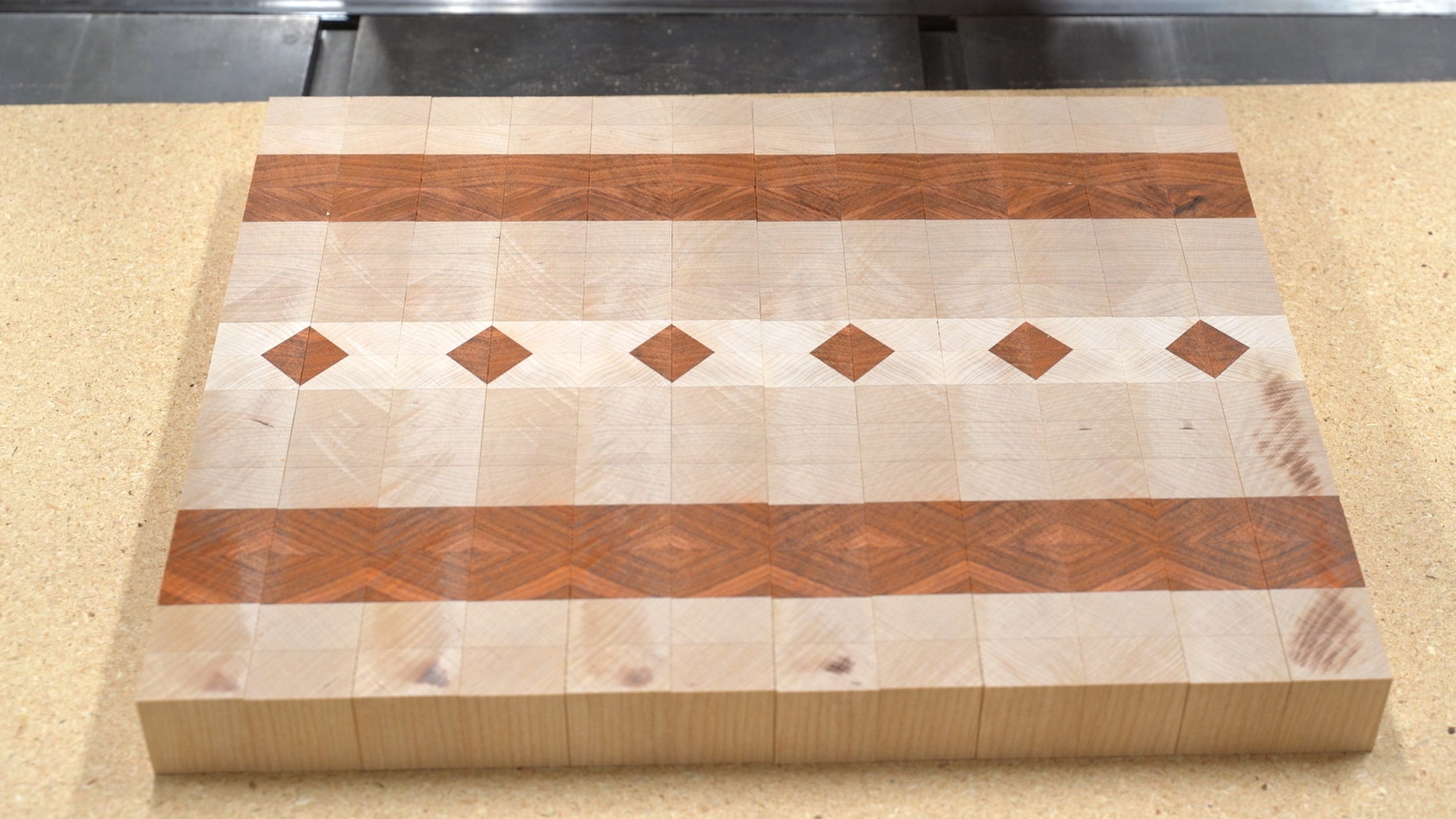 large quilt pattern endgrain cutting boards