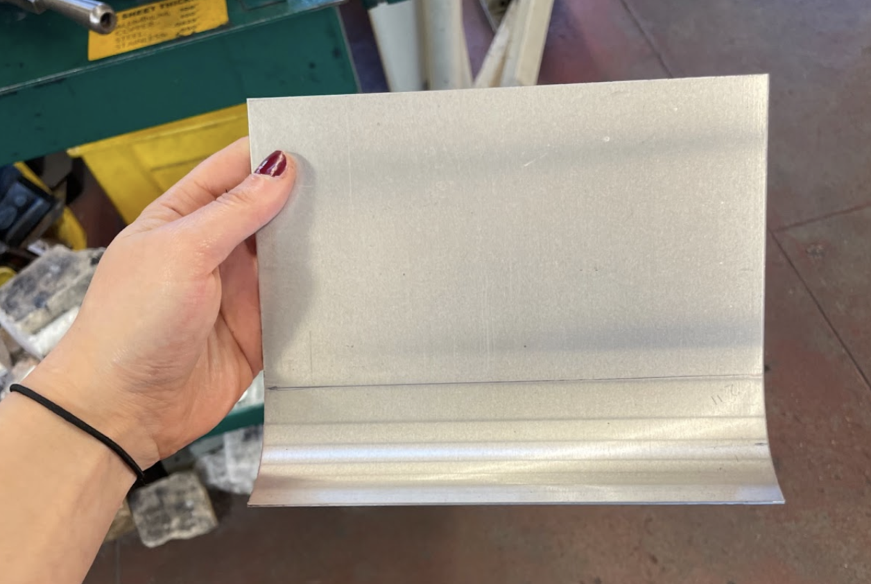 Slip rolled sheet metal