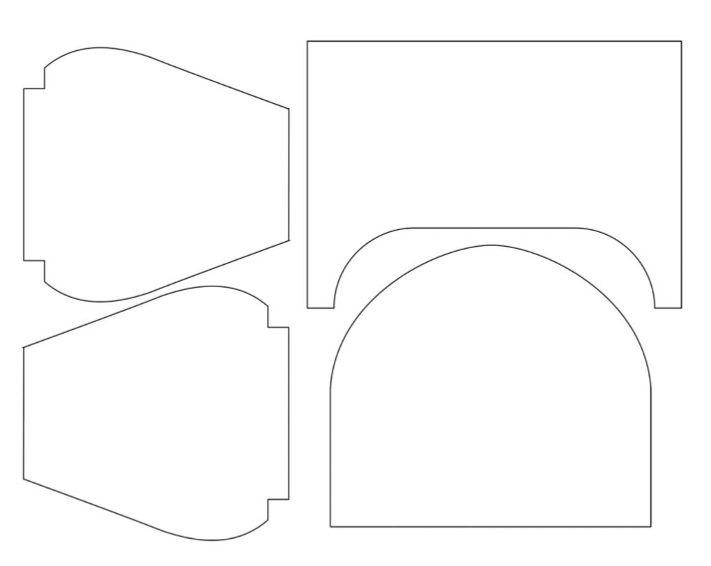 Organized pattern in order to fit onto the Waterjet board