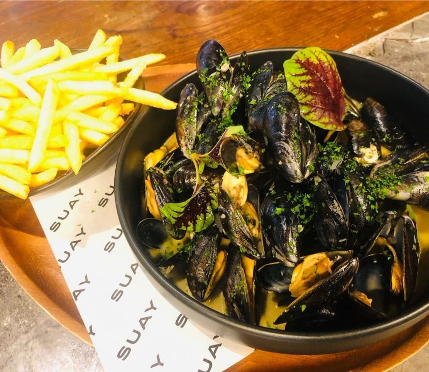 Dutch mussel in gorgonzola sauce