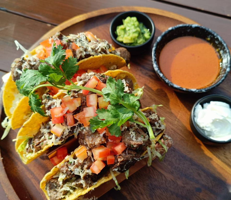 Taco grilled AUS beef tenderloin