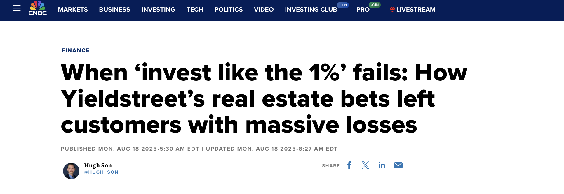 YieldStreet’s Real Estate Collapse: Fintechs in Alternative Investments