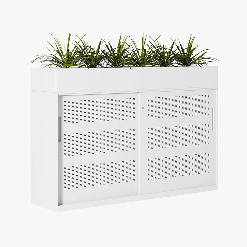 Slide Storage Unit with Planter