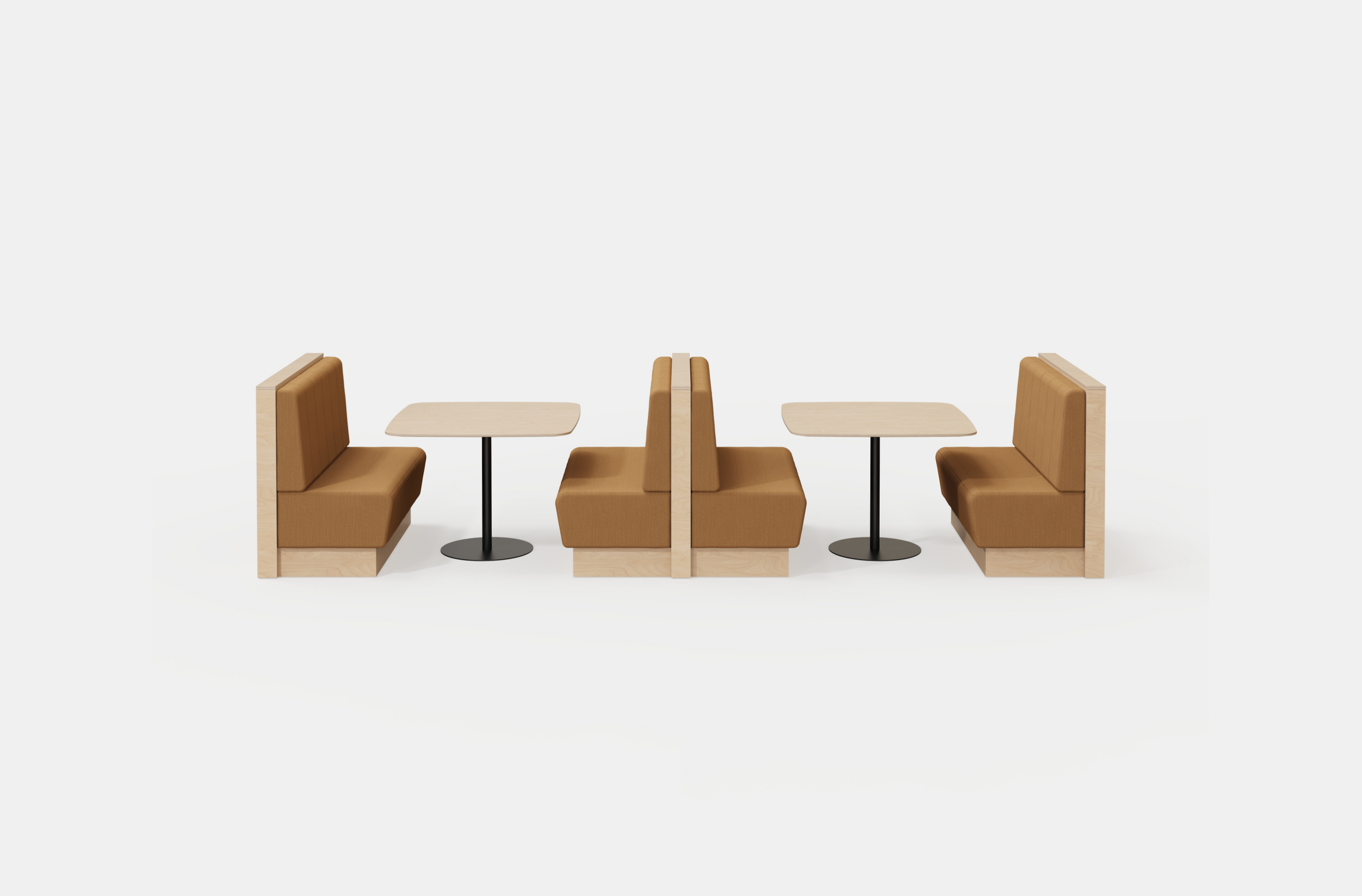Straight Double Booth