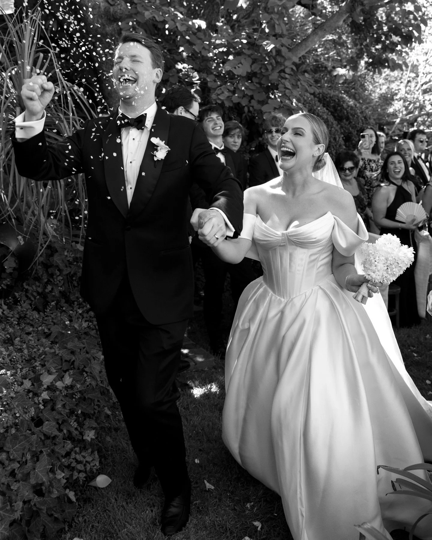 A wedding that felt entirely, unmistakably them.

They were married in the same place Charlie&rsquo;s parents were, her grandfather&rsquo;s waterfront property on Sydney Harbour. A setting that already held history, now layered with another generatio