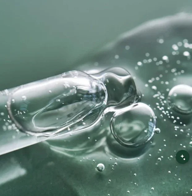 Close-up of bubbles and a glass tube in water