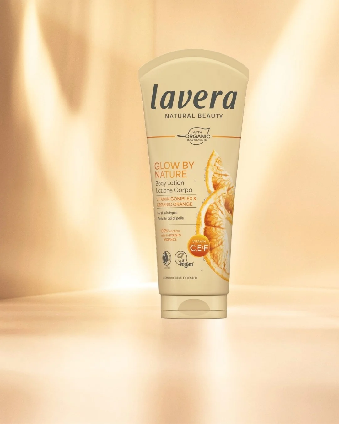 Introducing our Glow By Nature Body Lotion, your new go-to for radiant, hydrated skin &mdash; powered by Vitamins C, E &amp; F for a natural 24-hour glow.

This luxurious formula delivers deep, long-lasting moisture, leaving skin feeling firmer, smoo