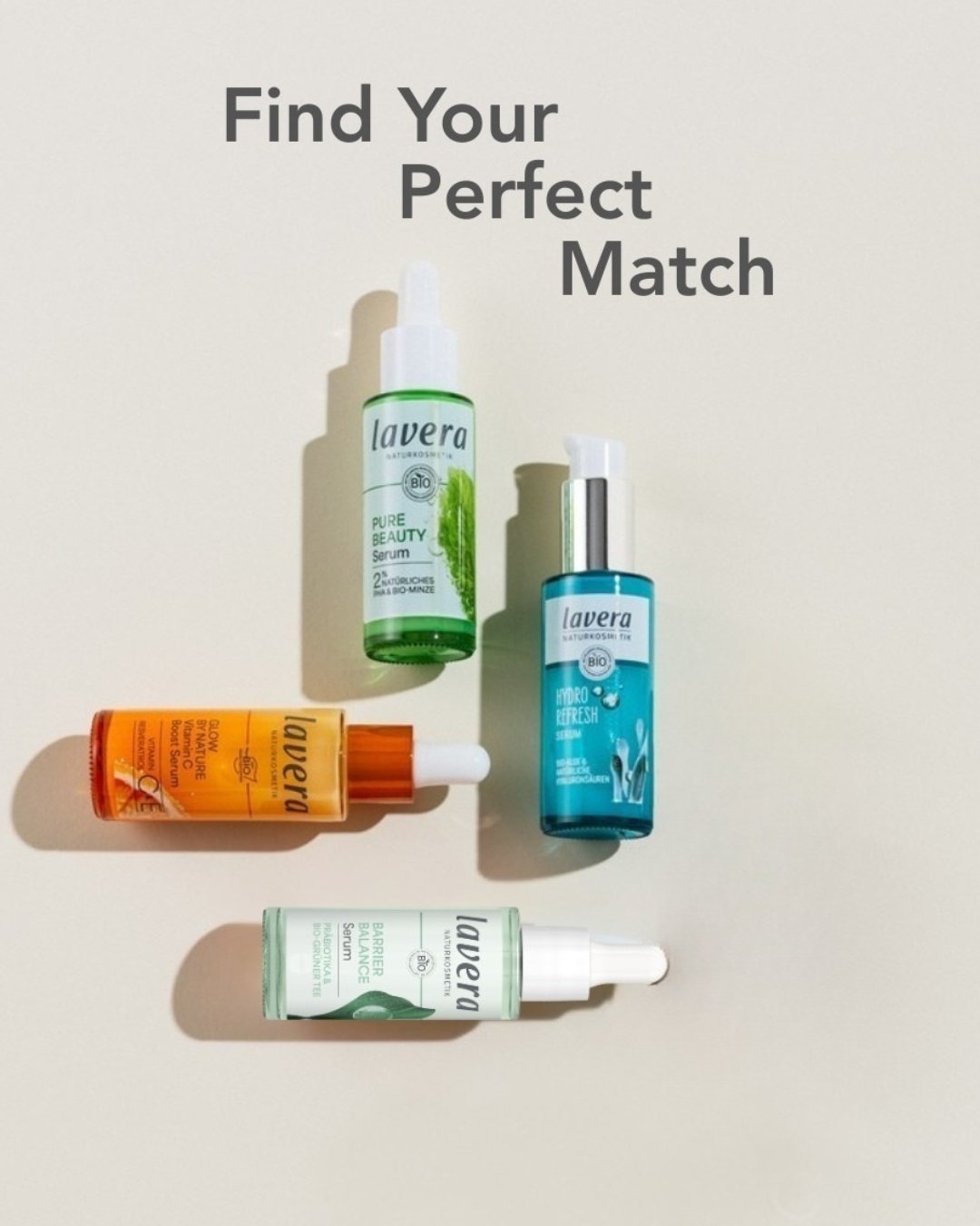 The secret to a great skin day? Picking the right serum! Choose from:

🛡️ Barrier Balance: Strengthens the skin barrier.
💦 Hydro Refresh: Instant moisture boost for the skin.
✨ Glow By Nature: Reduces signs of fatigue and skin ageing.
🌿 Pure Beaut