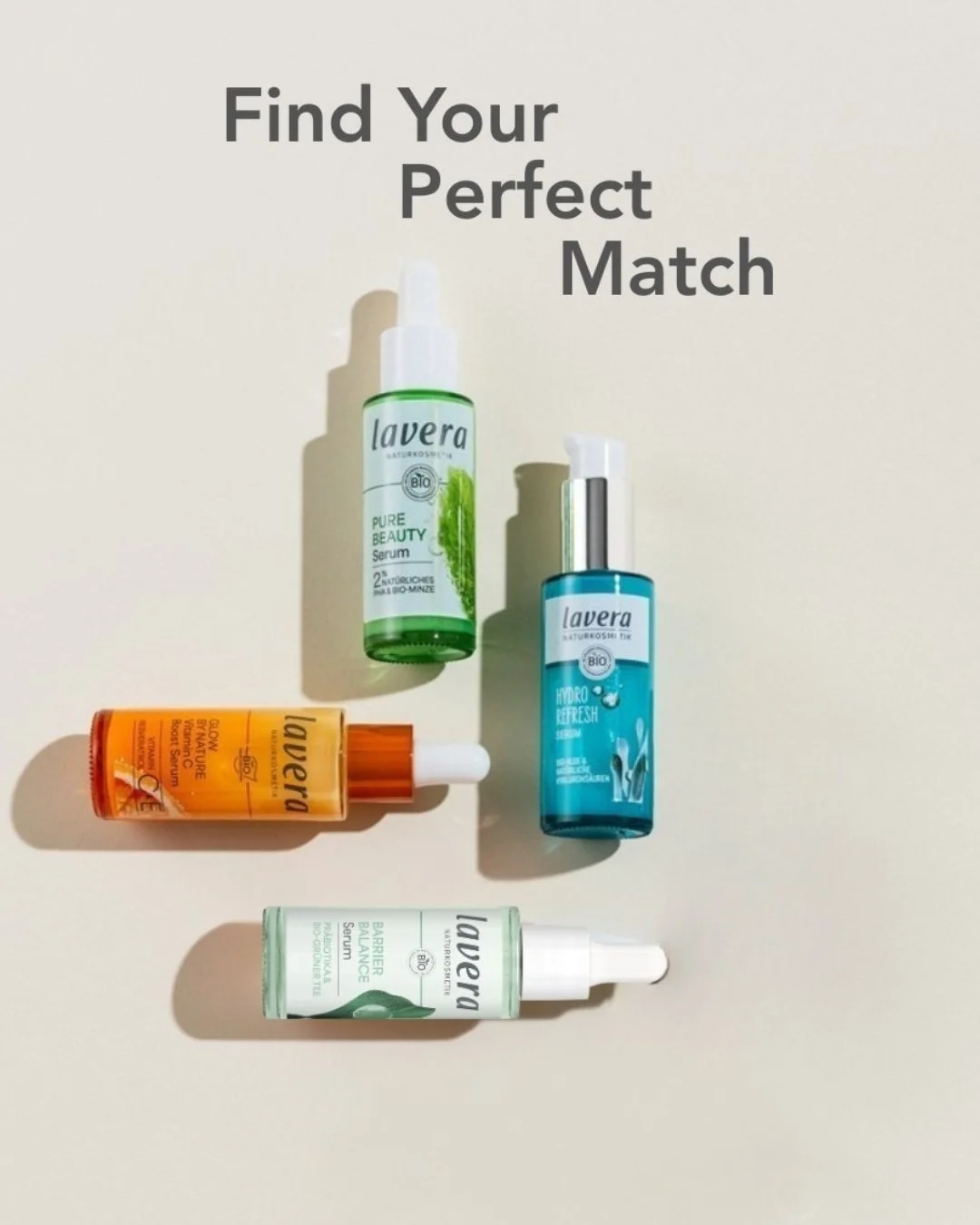 The secret to a great skin day? Picking the right serum! Choose from:

🛡️ Barrier Balance: Strengthens the skin barrier.
💦 Hydro Refresh: Instant moisture boost for the skin.
✨ Glow By Nature: Reduces signs of fatigue and skin ageing.
🌿 Pure Beaut